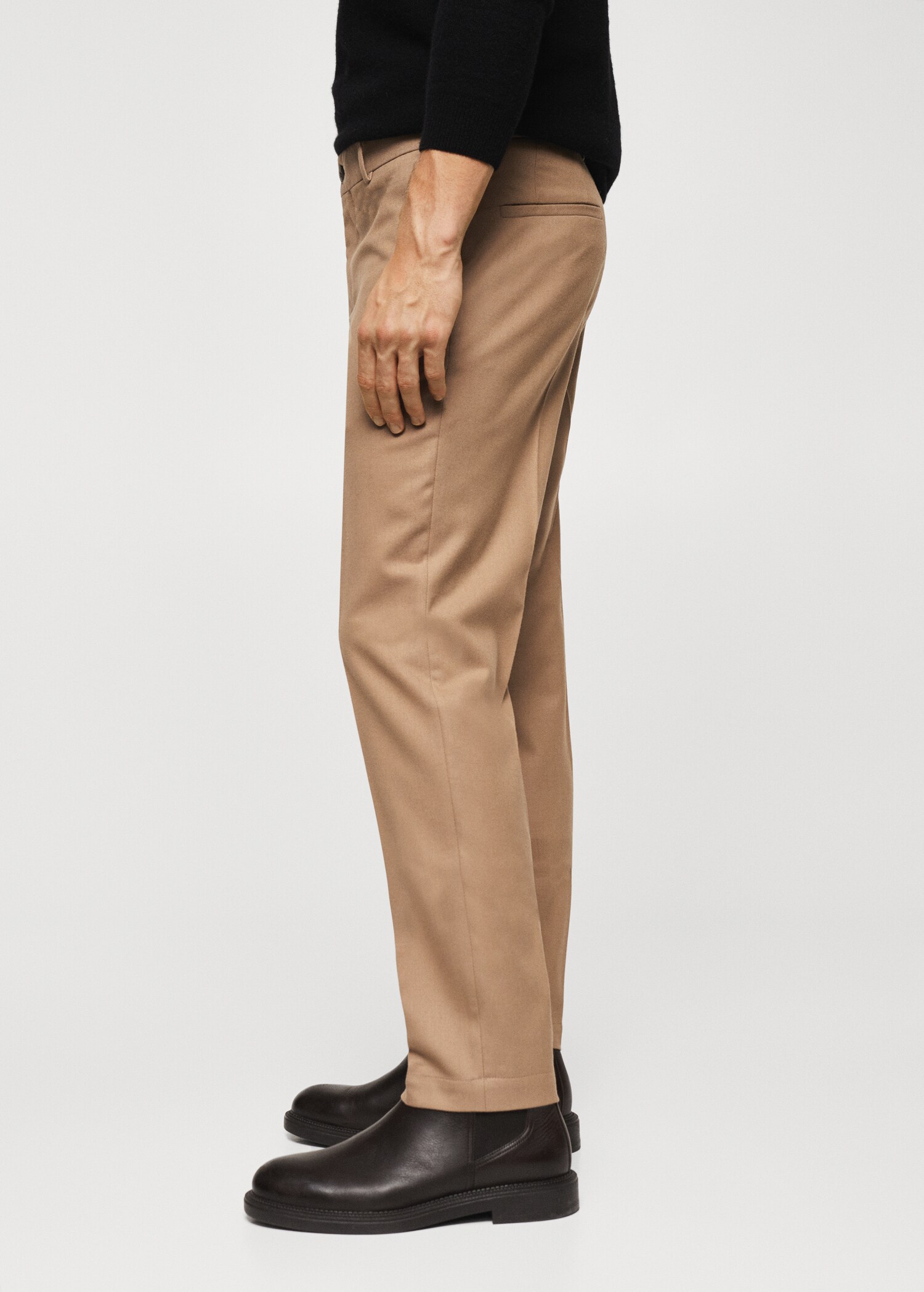 Spodnie slim fit wełniane - Szczegóły artykułu 4