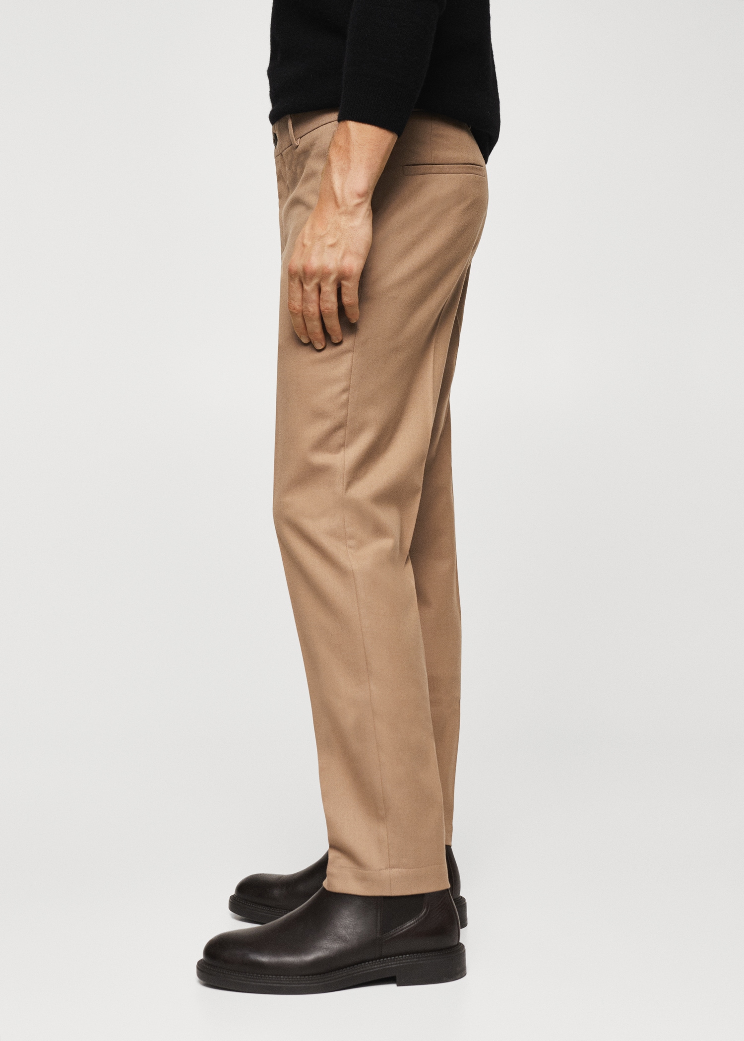 Vestir Pantalones Con Bolsillos Laterales Hombre Zara Pantalón