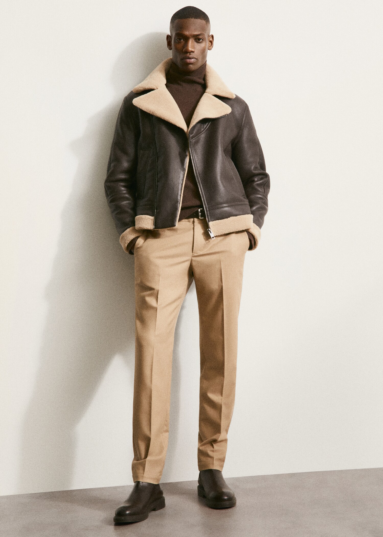 Spodnie slim fit wełniane - Szczegóły artykułu 5