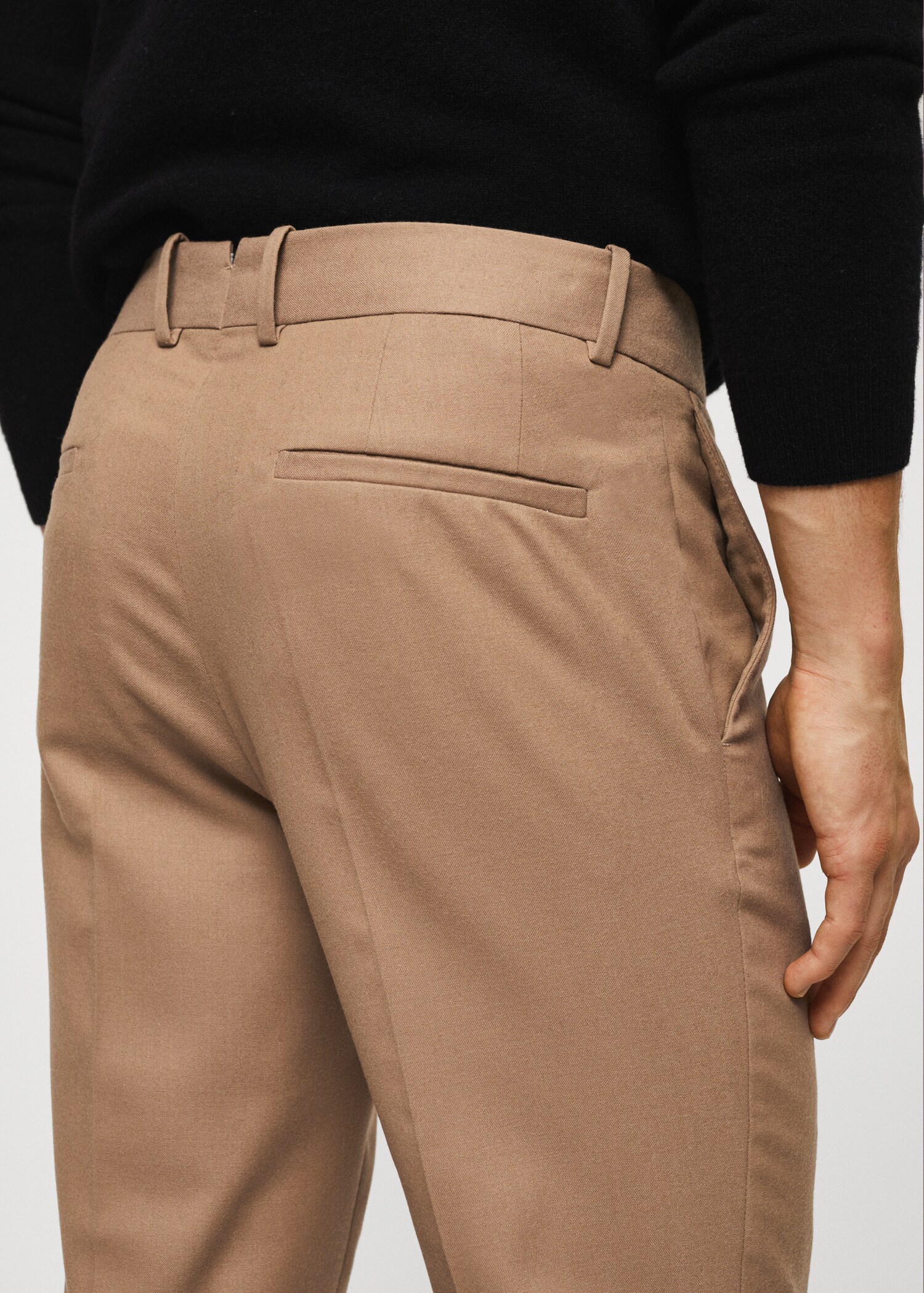 Spodnie slim fit wełniane - Szczegóły artykułu 6
