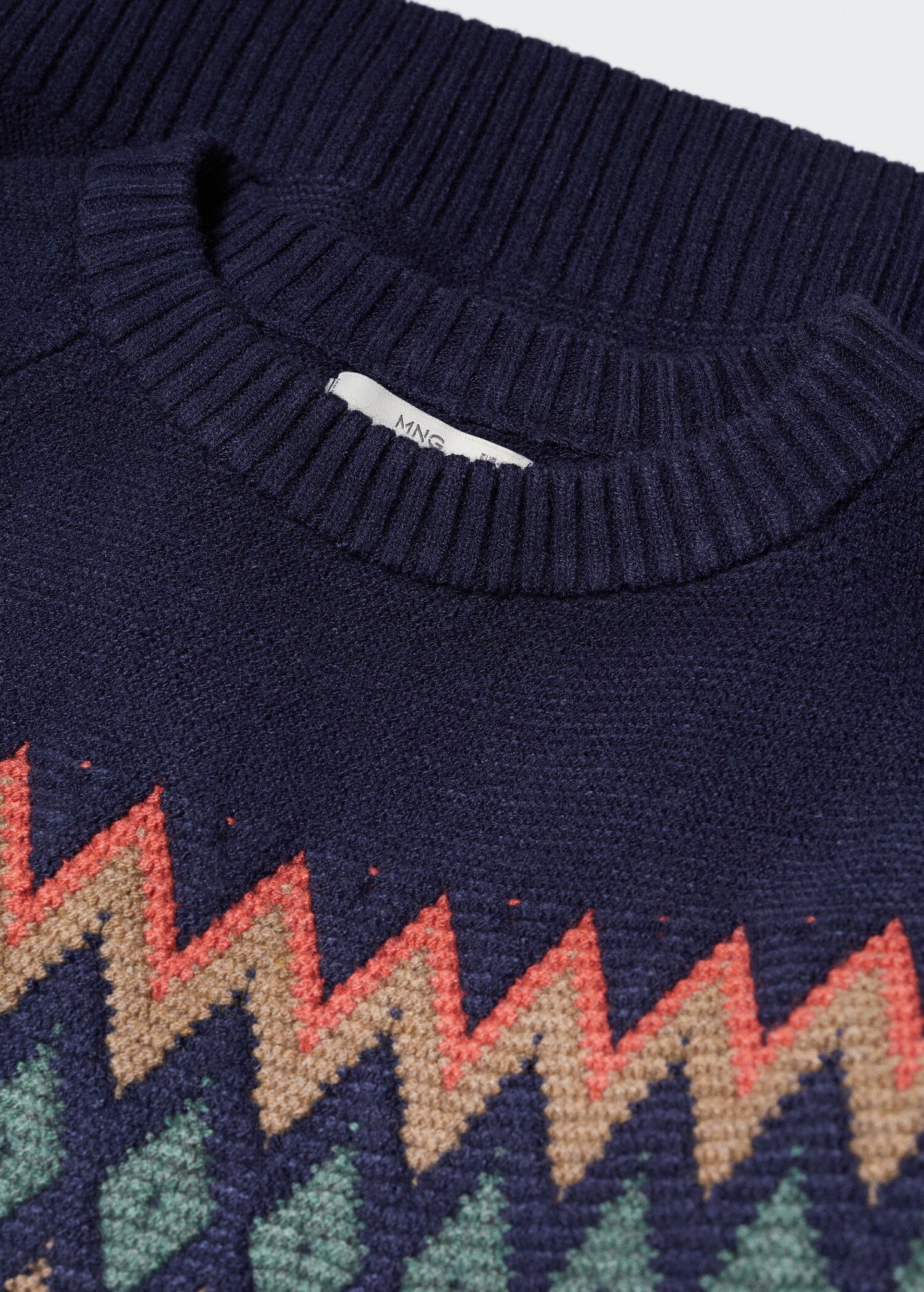 Pull-over jacquard géométrique - Détail de l'article 8