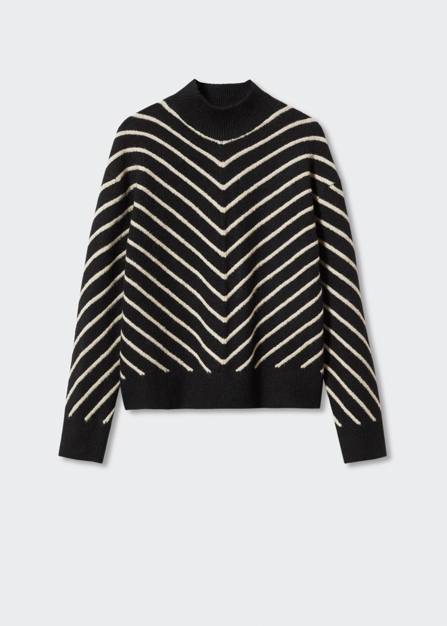 Jersey estampado rayas cuello perkins - Artículo sin modelo