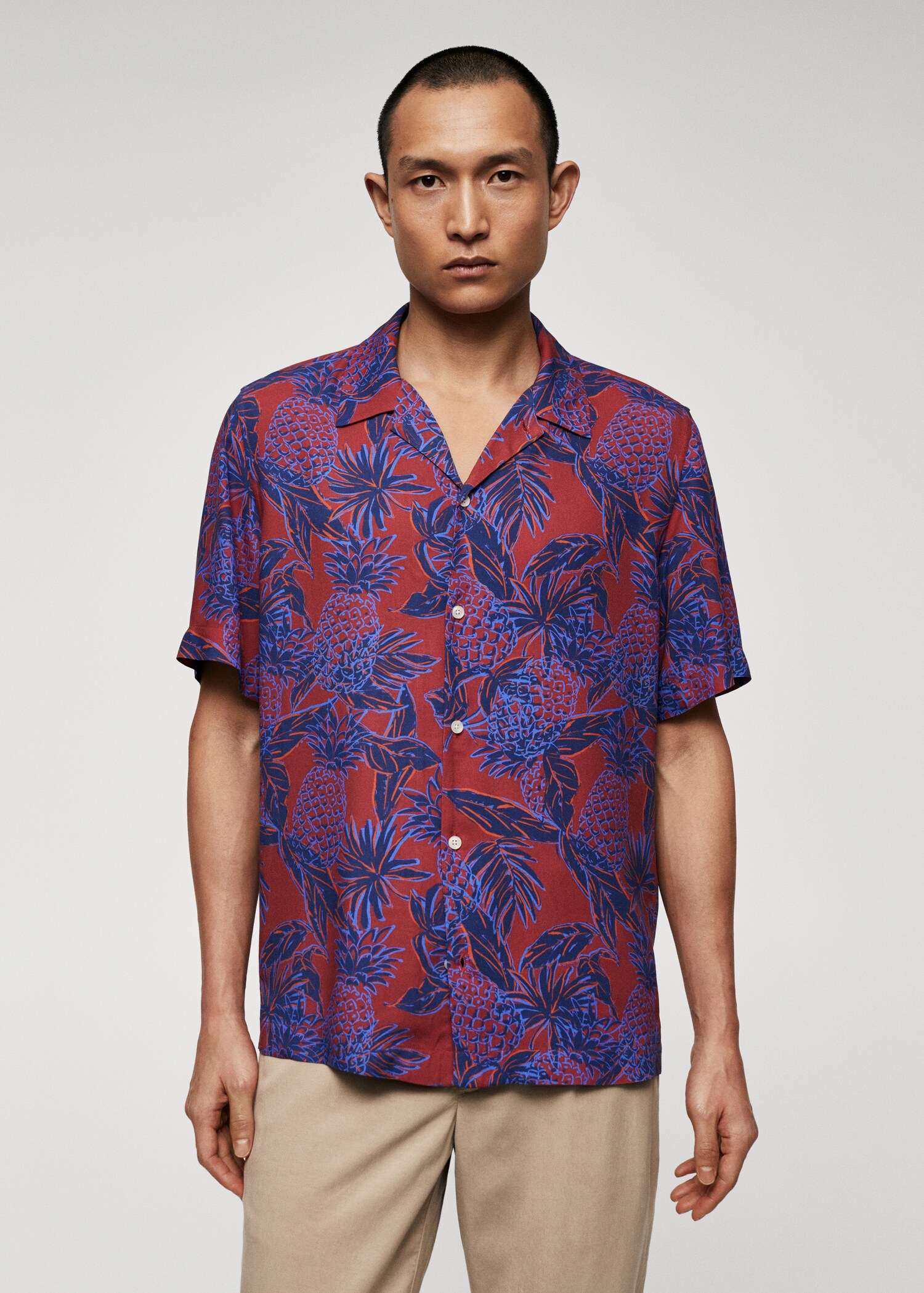 Printed flowy shirt - Medium plane