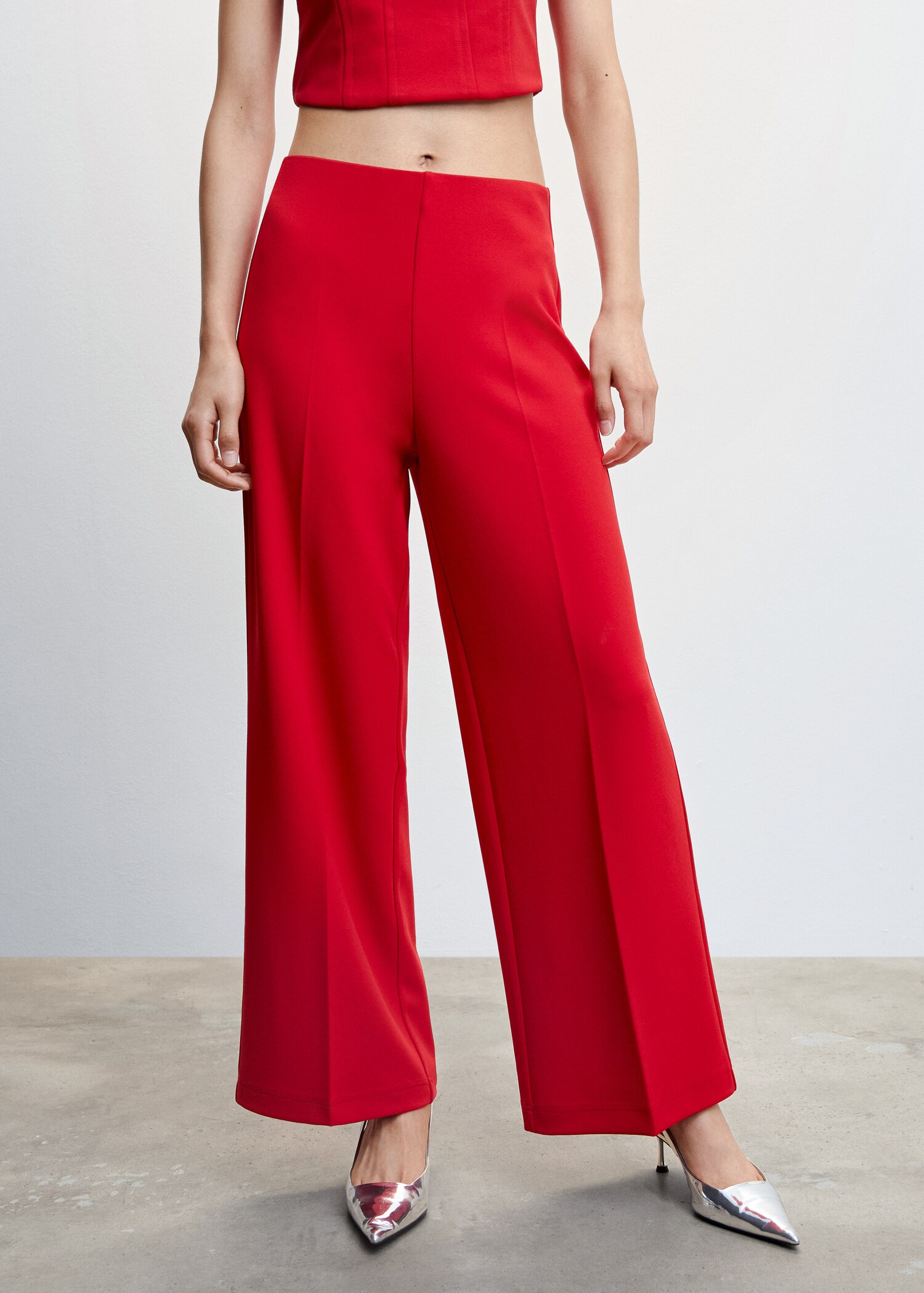 Wide leg fluid pants - Medium plane