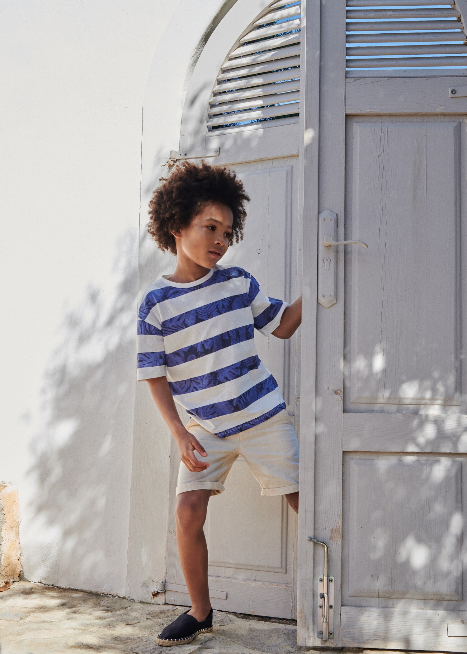 Linen chino Bermuda shorts - Details of the article 5