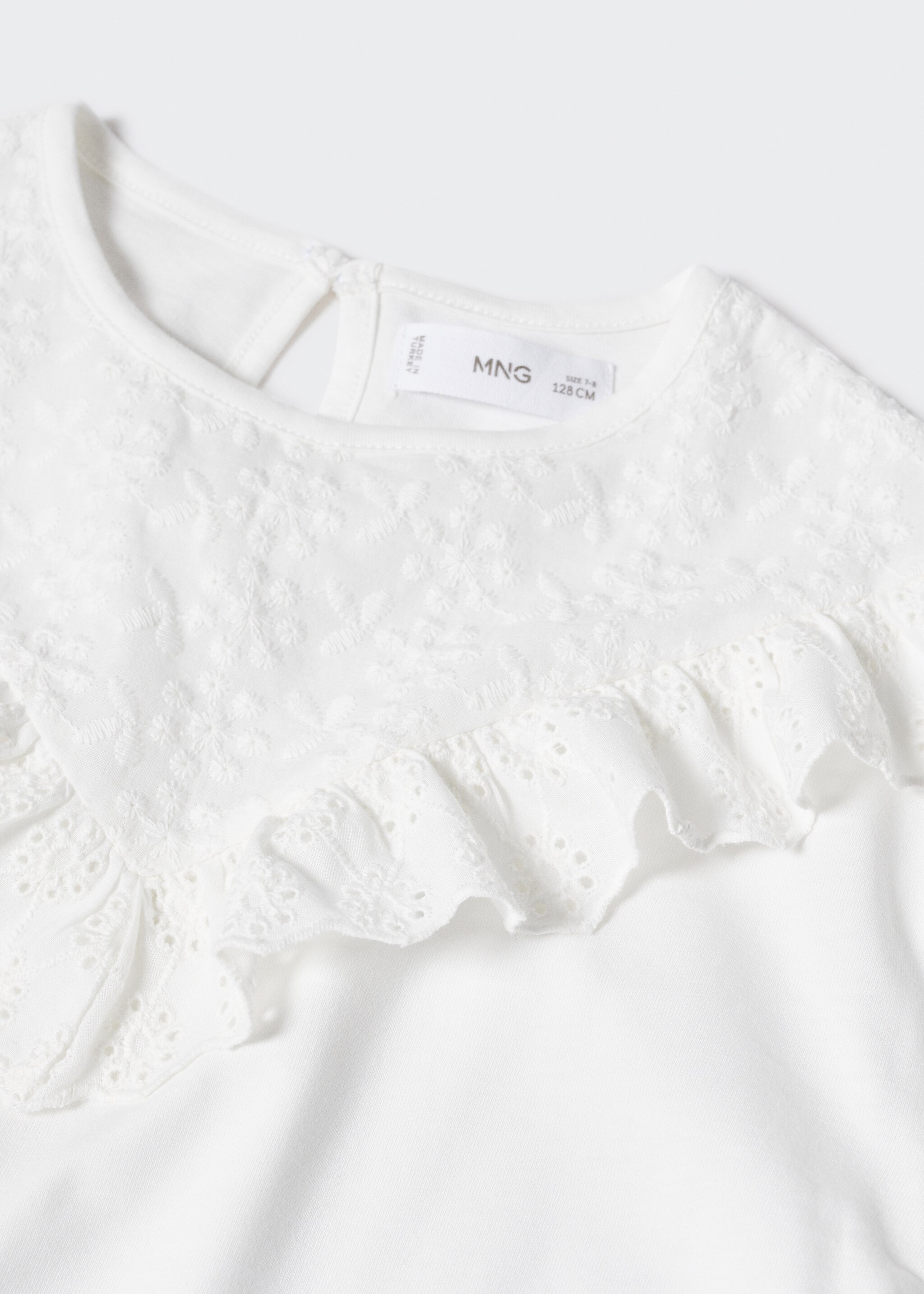 Frills embroidered t-shirt - Details of the article 8