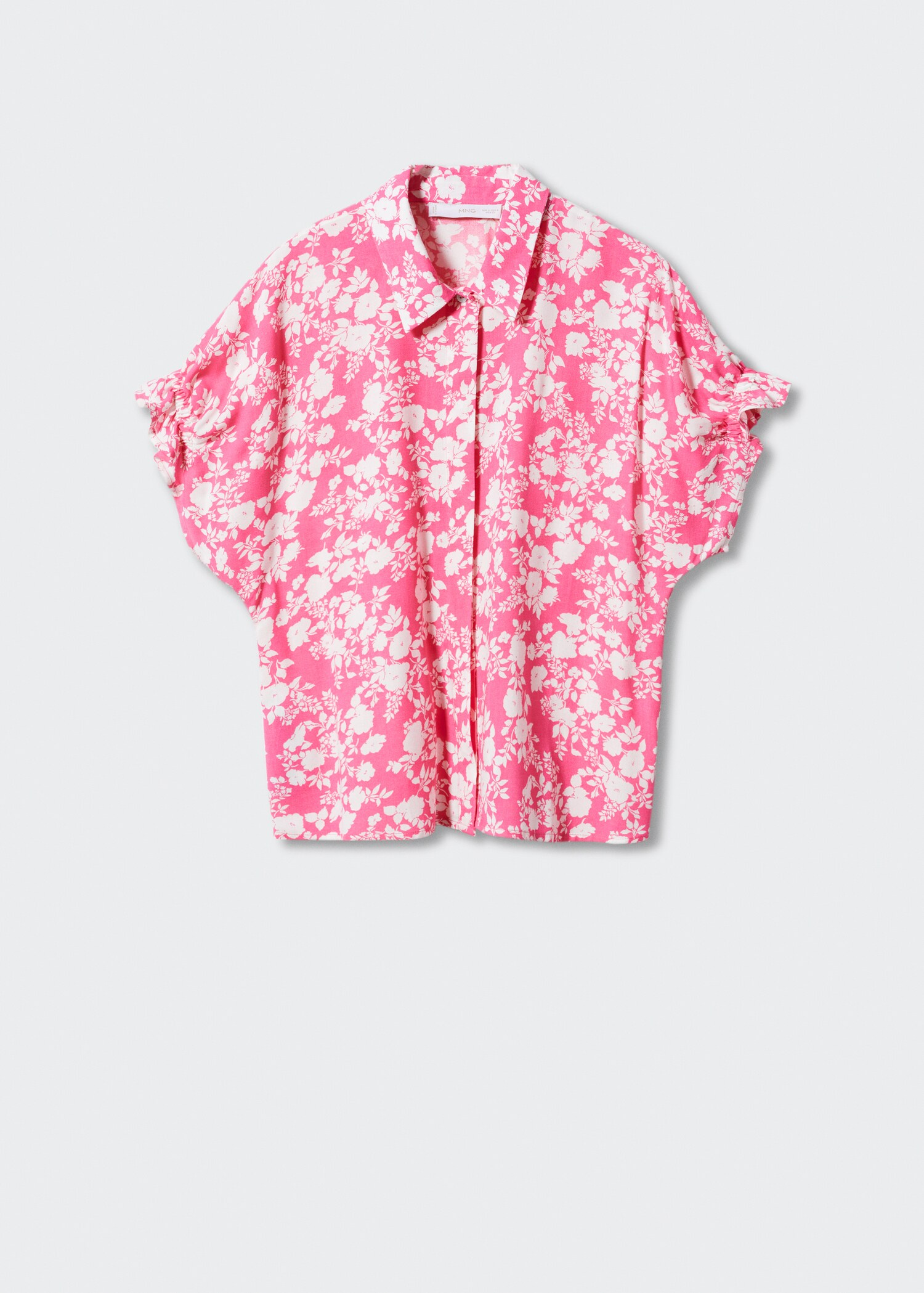 Skjorte med blomster trykk - Artikkel uten modell