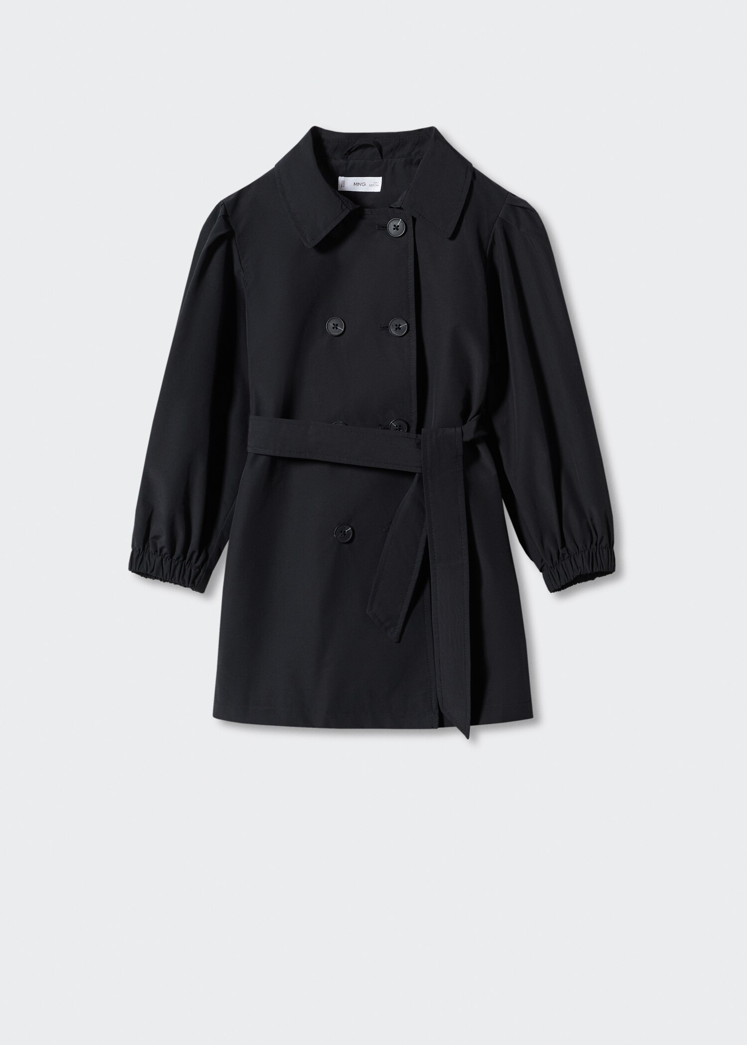 Balloon-sleeve trench coat - Article without model