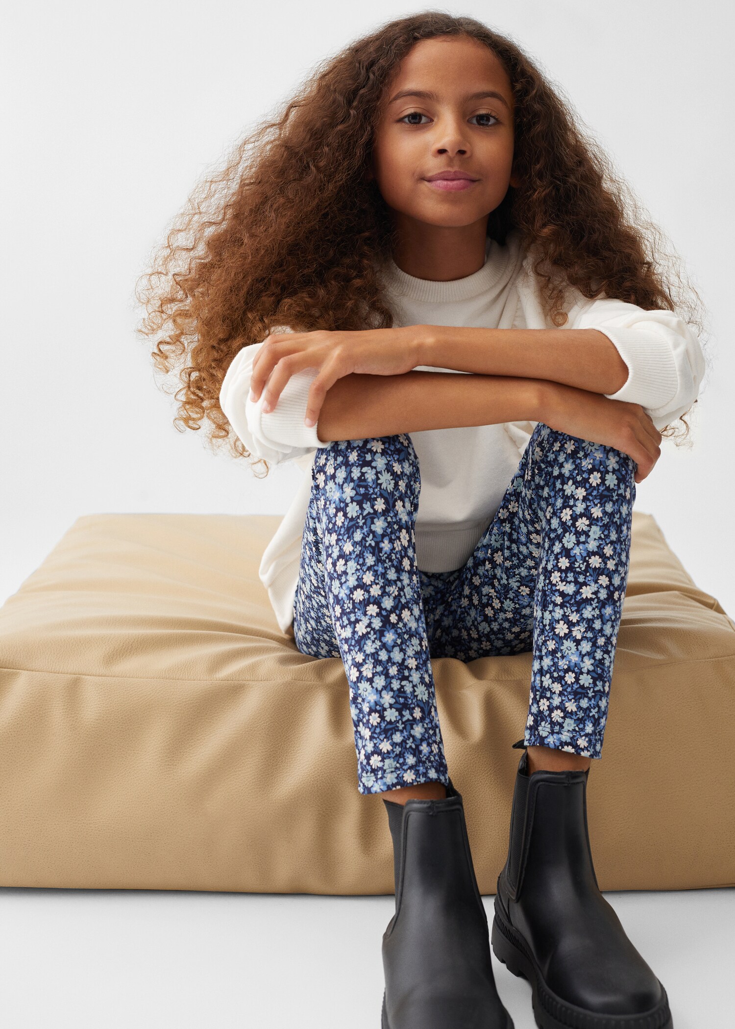 Printed cotton leggings - Details of the article 2