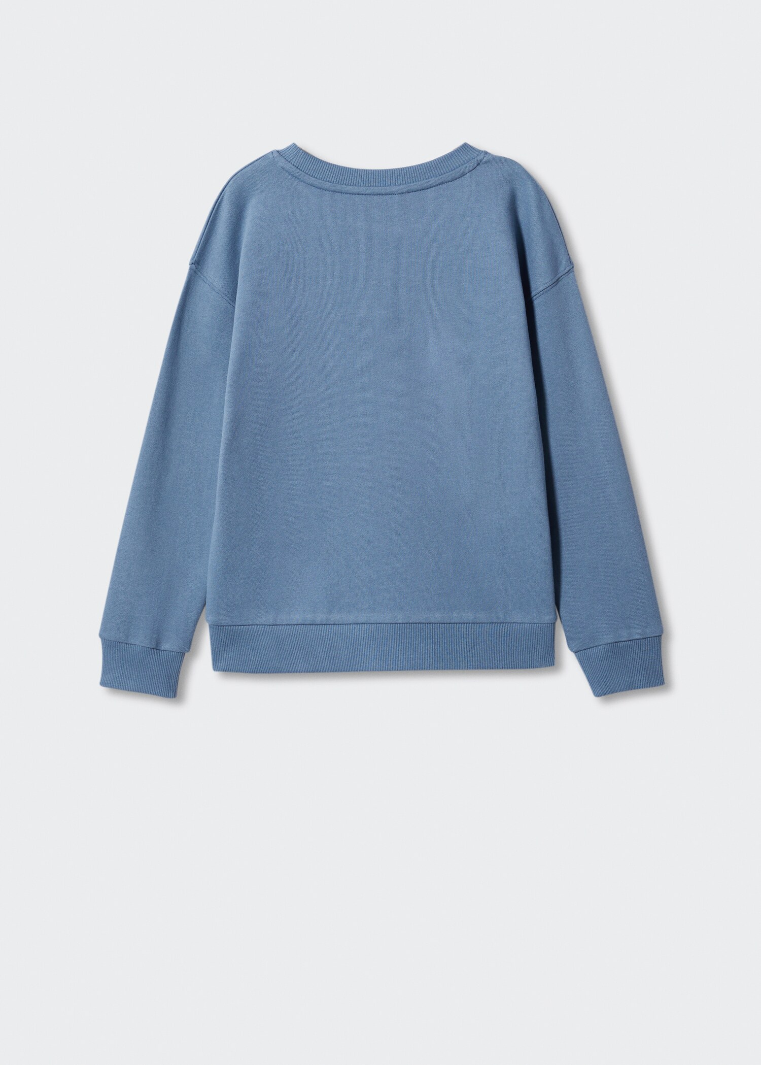 Mønstret sweatshirt i bomull - Baksiden av artikkelen