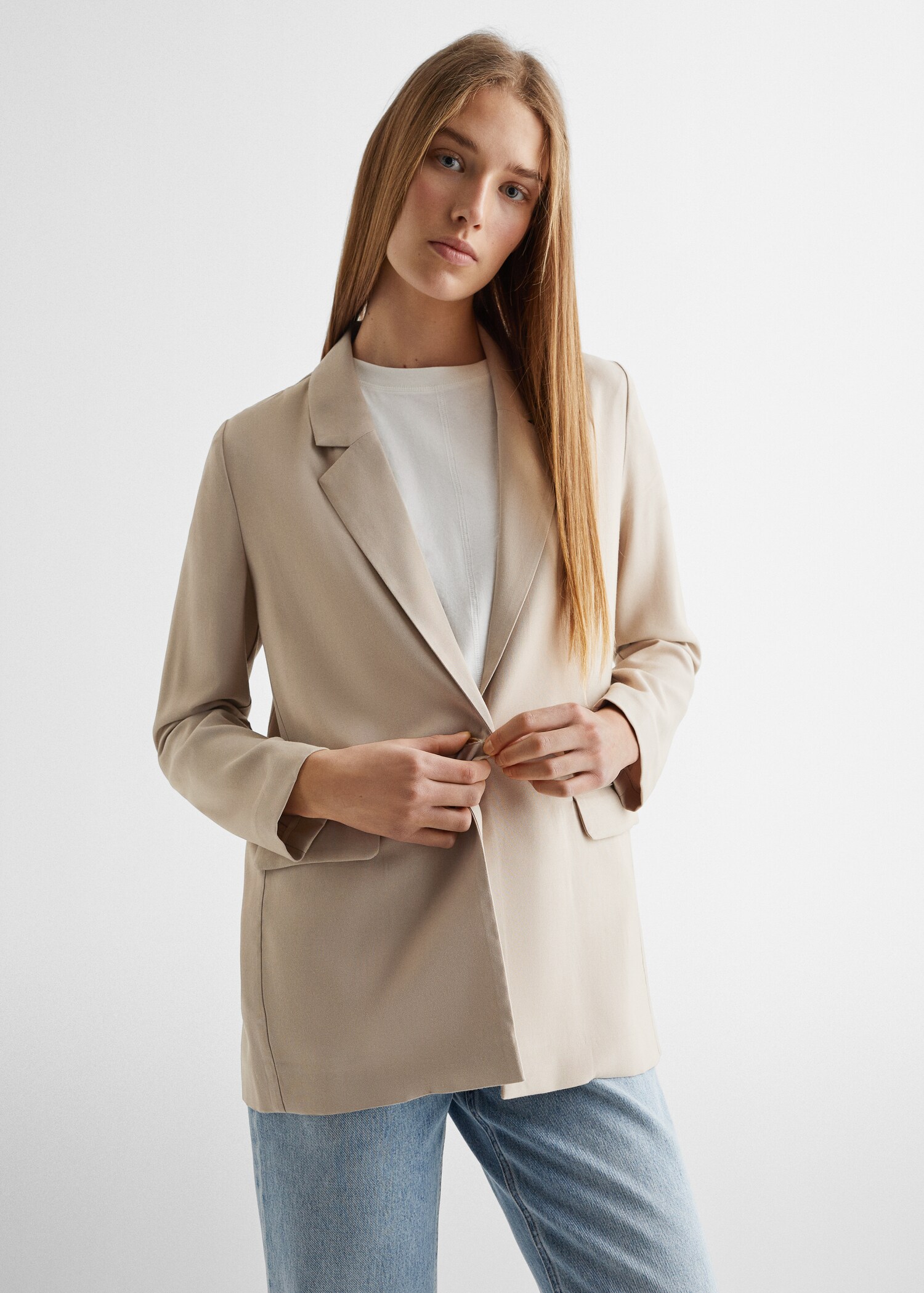 Veste de costume slim fit - Plan moyen