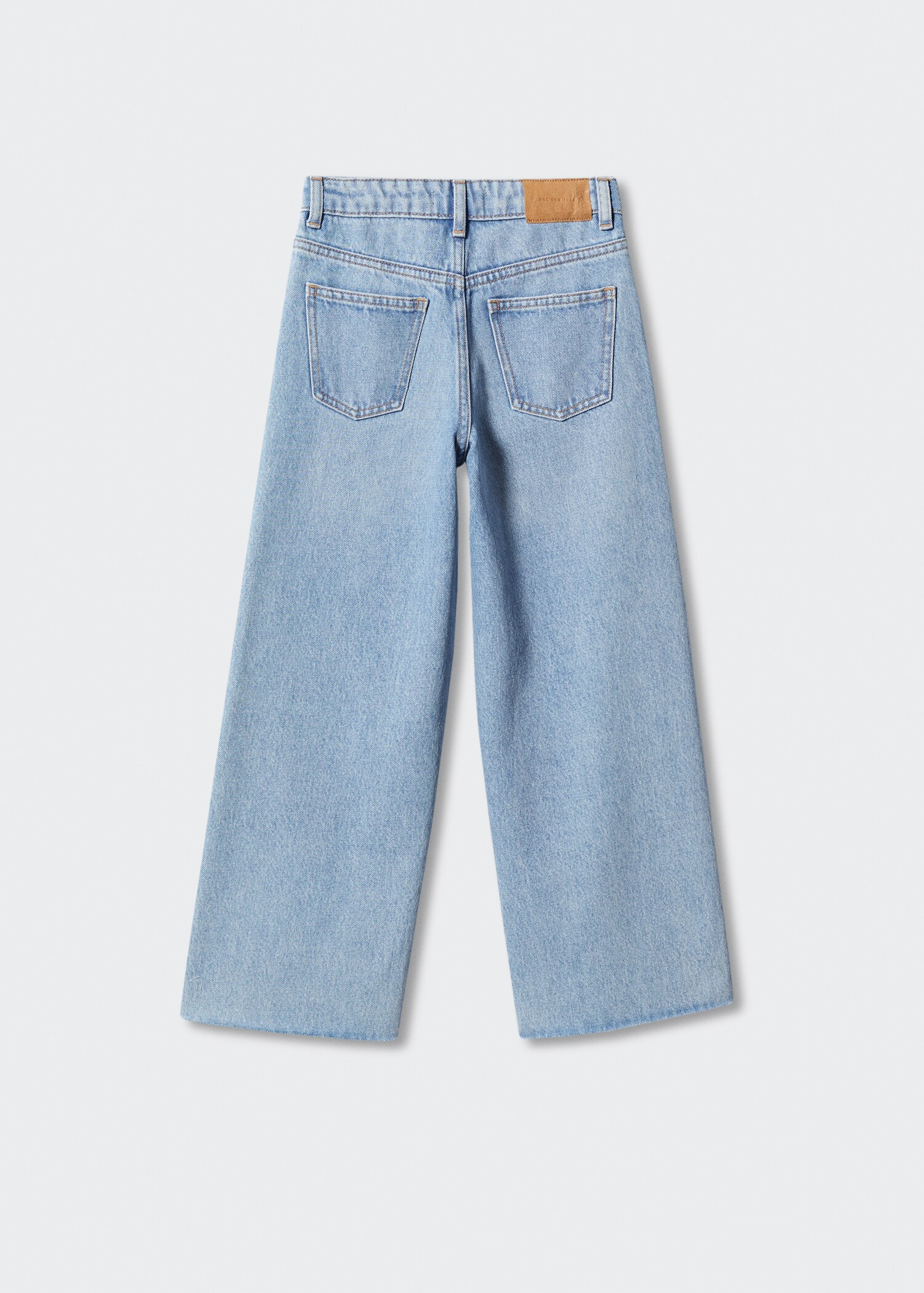 Decorative ripped wideleg jeans - Reverse of the article