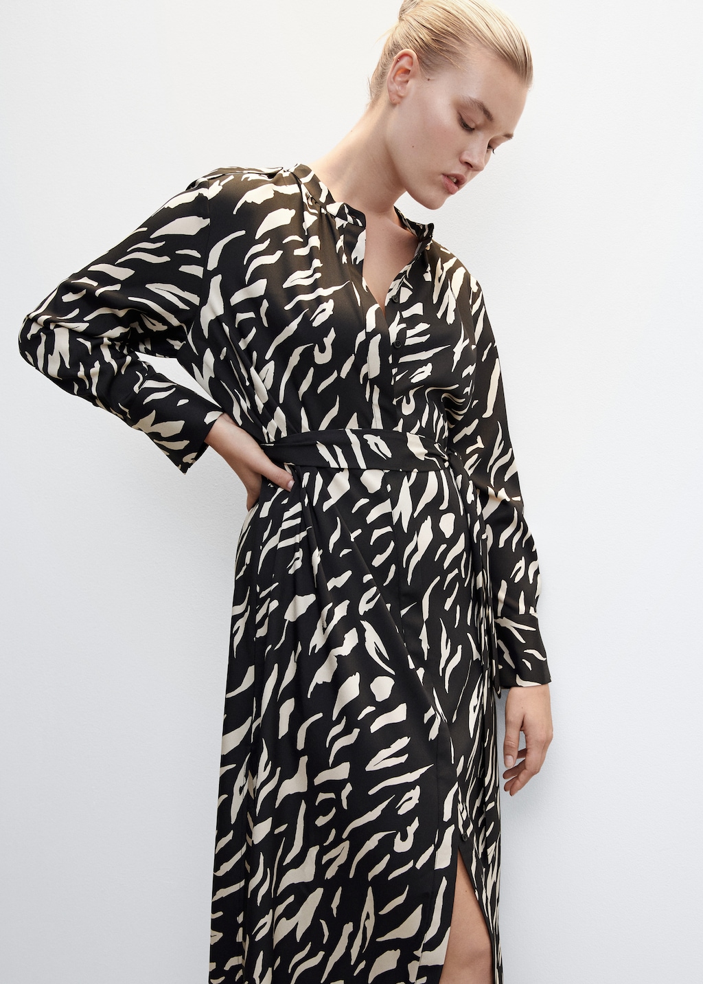 Midi printed dress