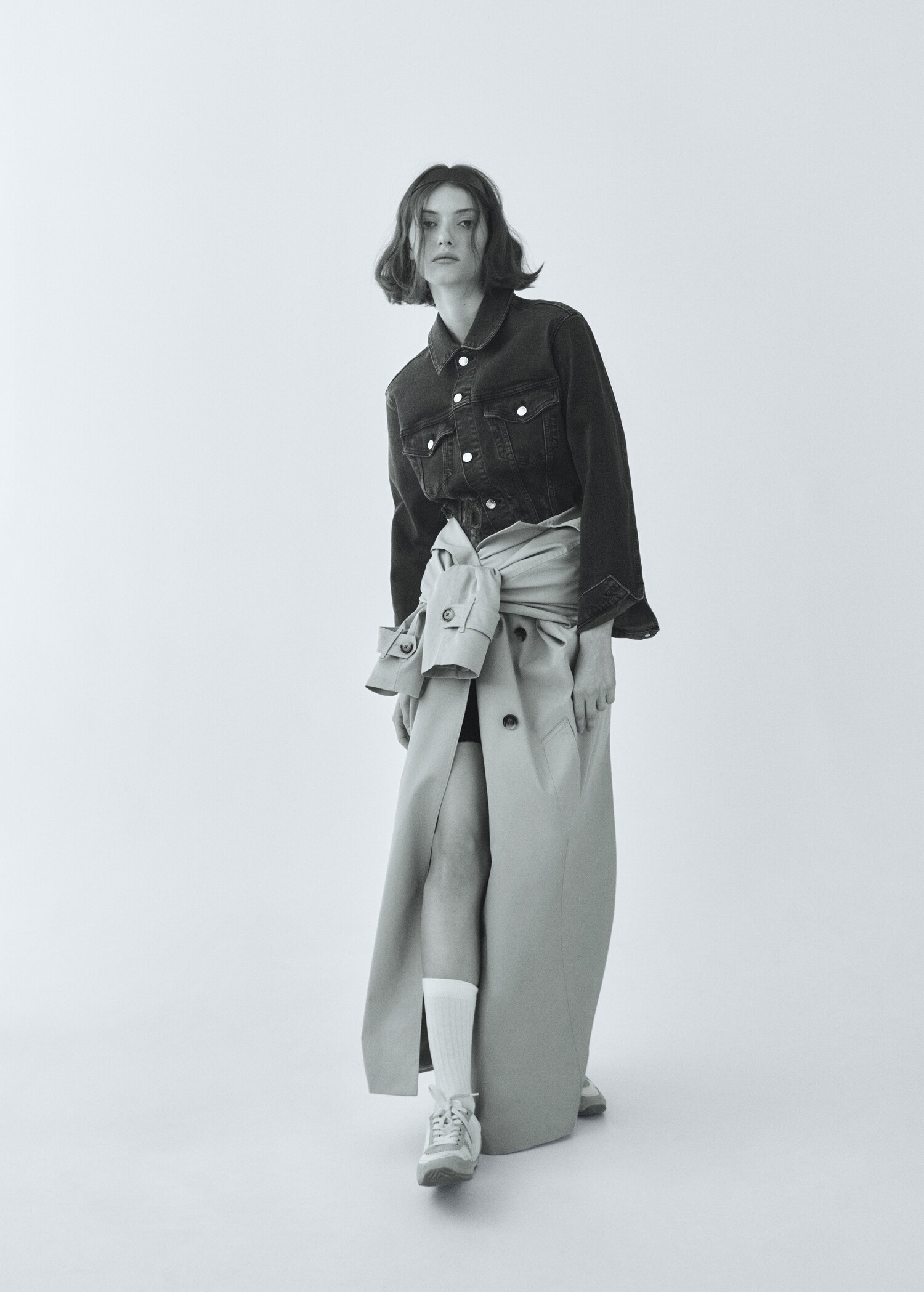 Frayed hem denim jacket - Details of the article 6