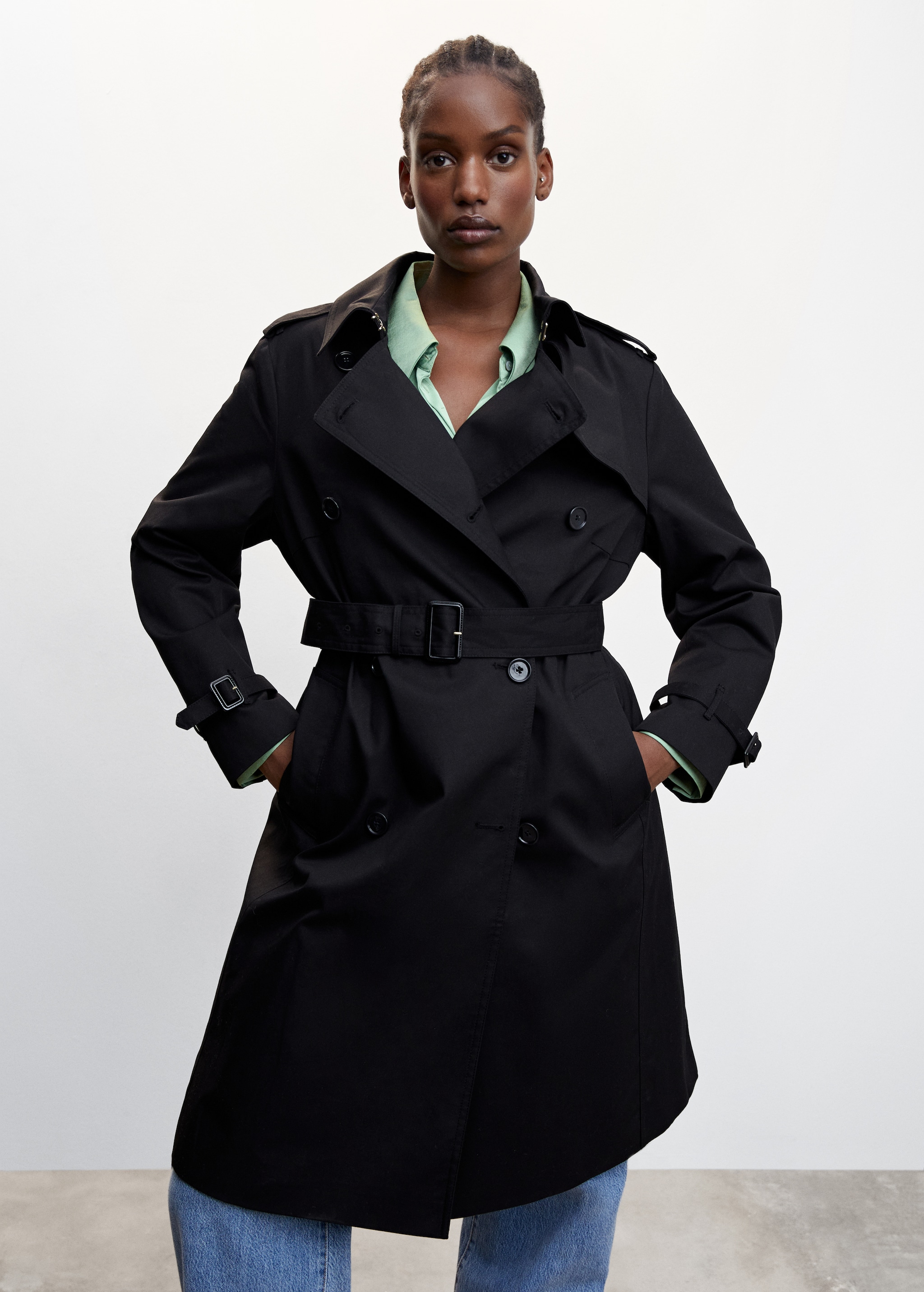 Tie belt autumn trench coat women 5371 Tie belt autumn trench coat women 5371