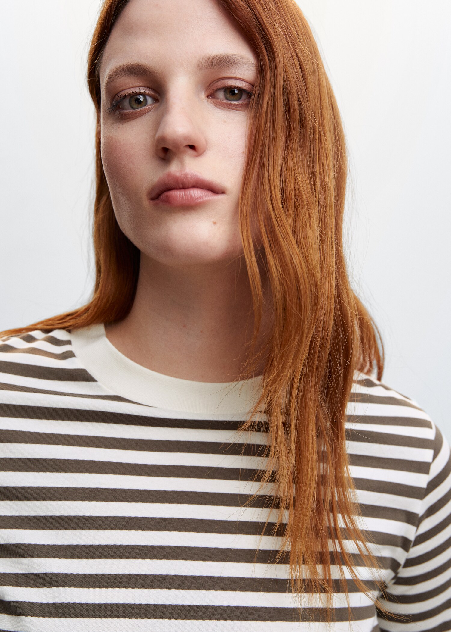Striped 100% cotton t-shirt - Details of the article 6