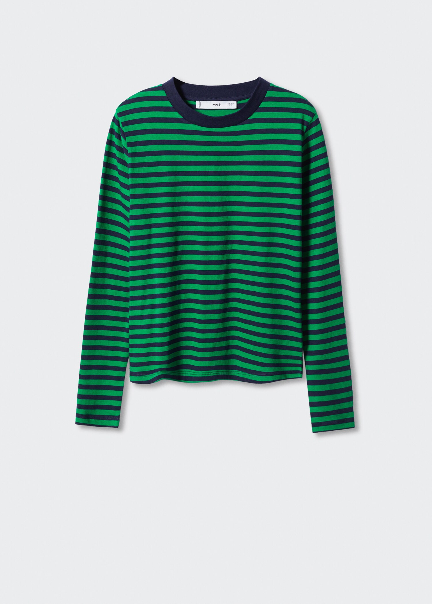 Striped 100% cotton t-shirt - สินค้าที่ไม่มีแบบ
