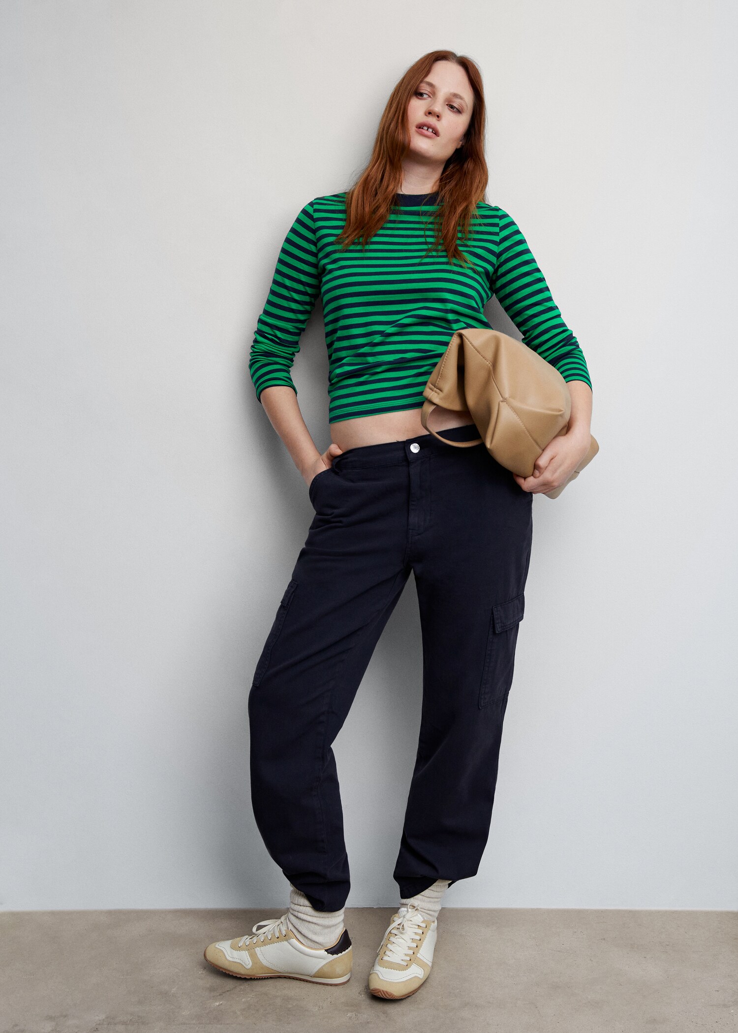 Striped 100% cotton t-shirt - รายละเอียดของสินค้า 1