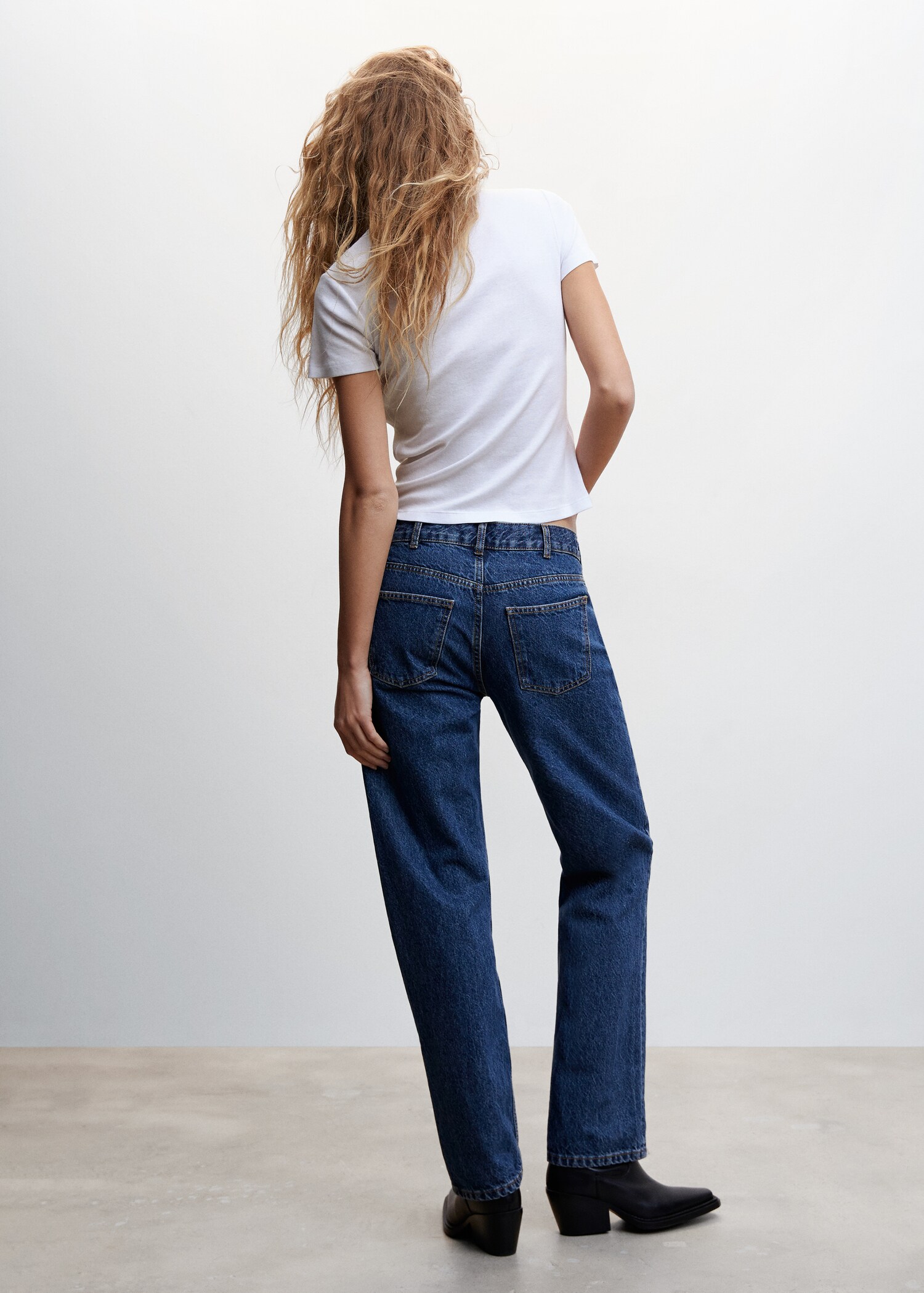 T-shirt coton col rond - Verso de l’article