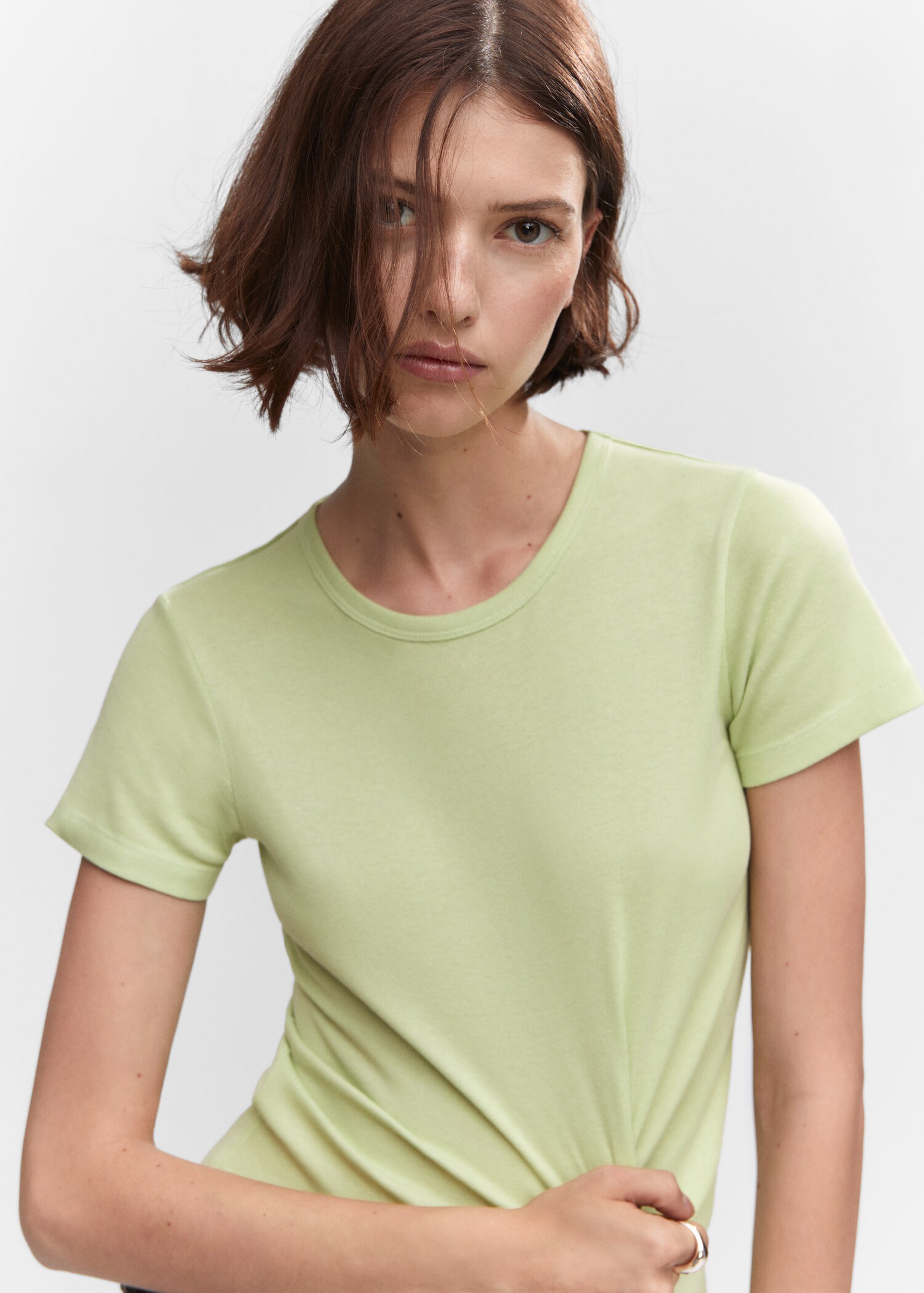T-shirt coton col rond - Détail de l'article 1