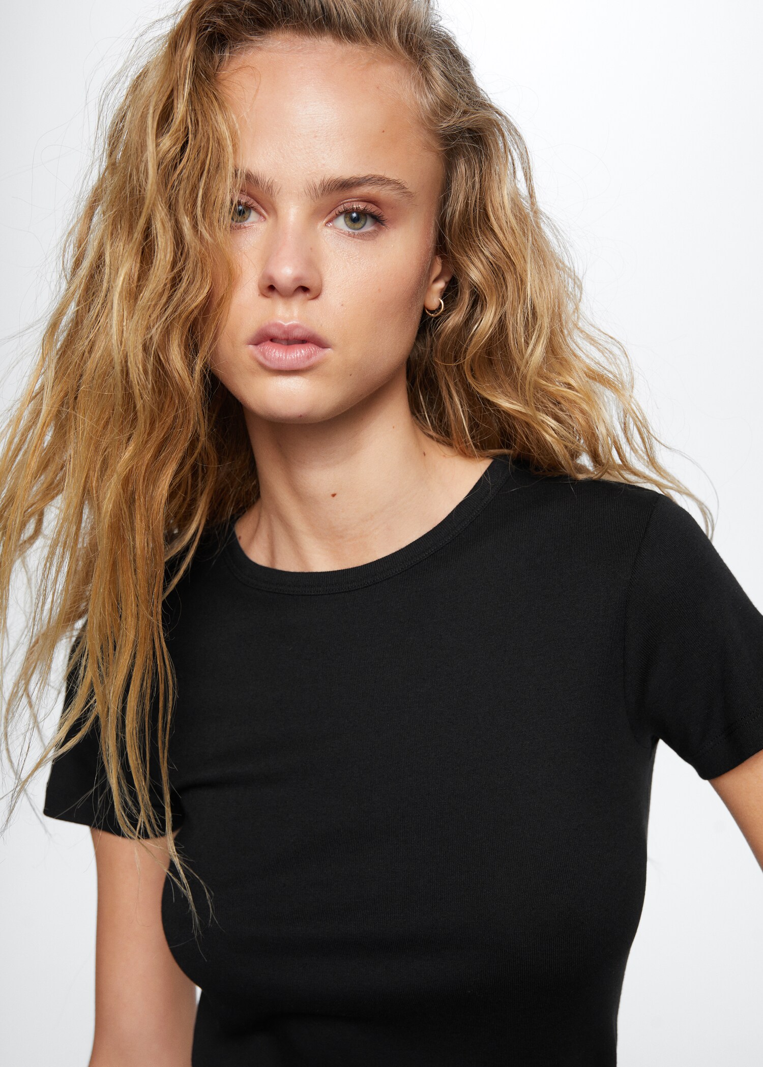 T-shirt coton col rond - Détail de l'article 1
