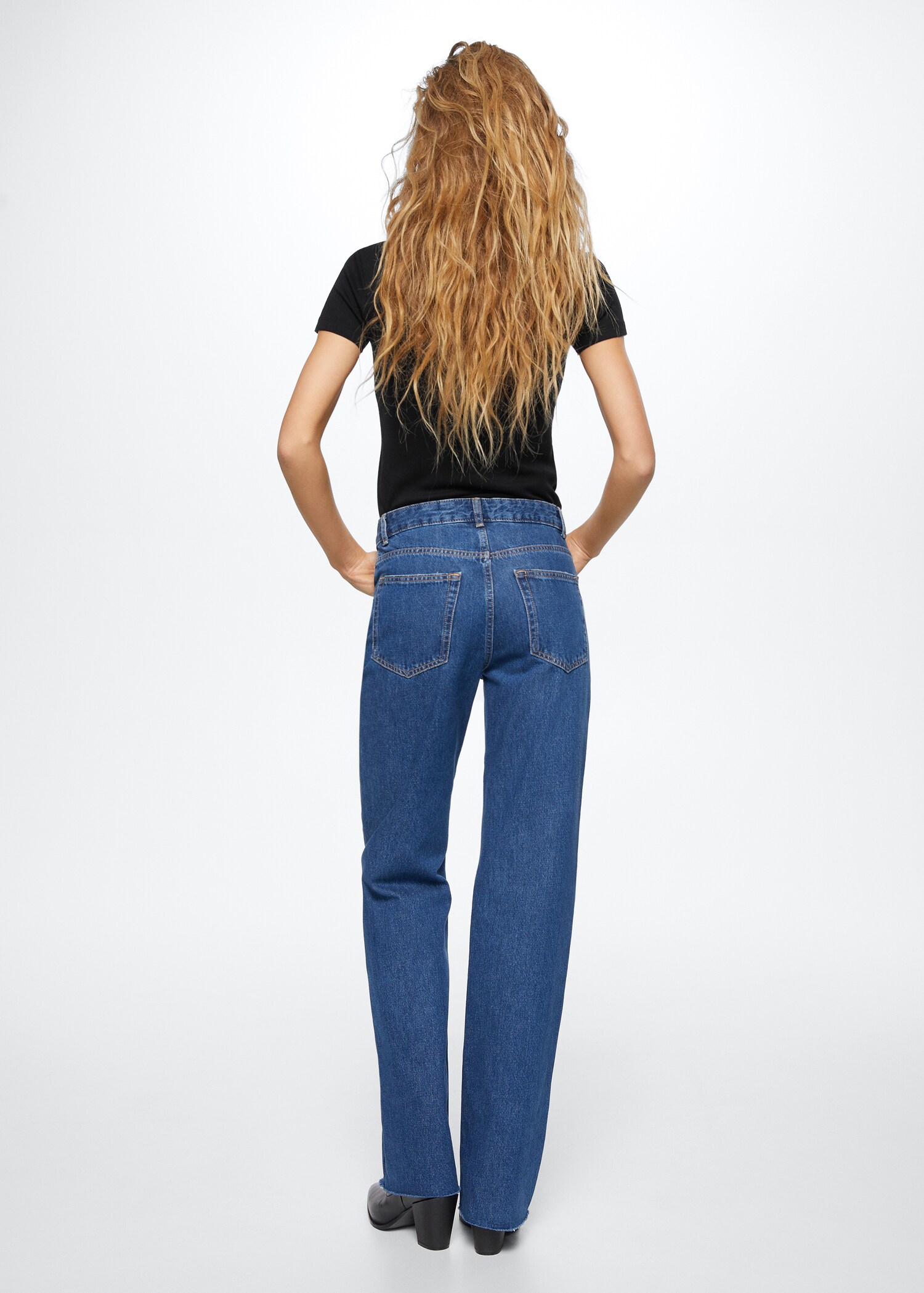 T-shirt coton col rond - Verso de l’article