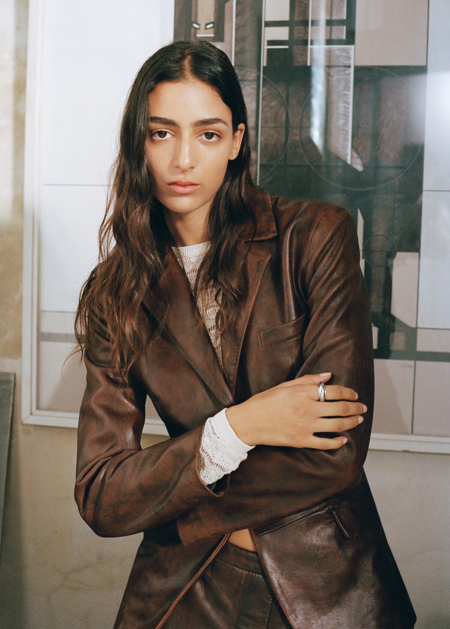 Veste cuir effet usé - Détail de l'article 7