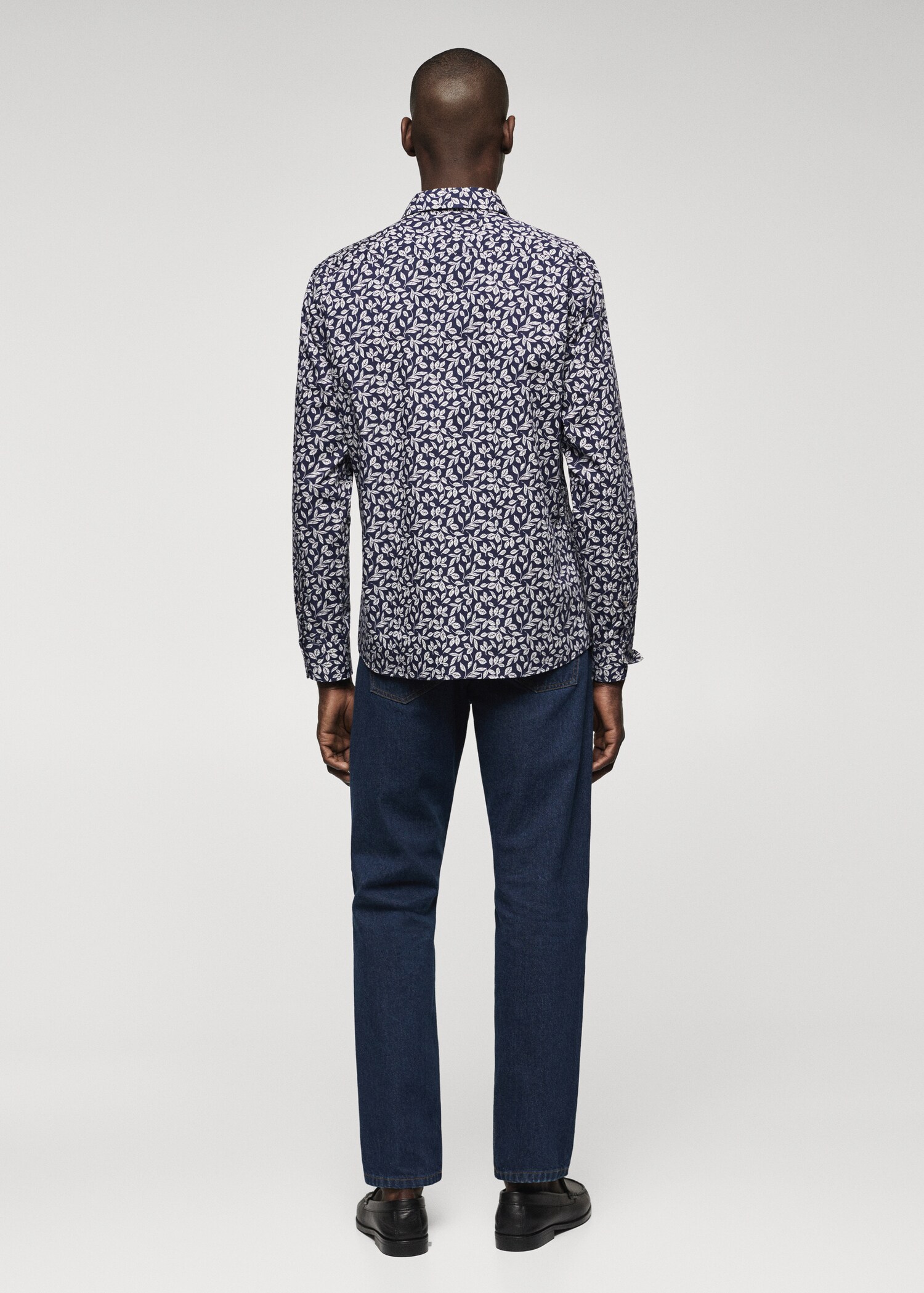 Cămașă slim fit din bumbac 100% - Spatele articolului