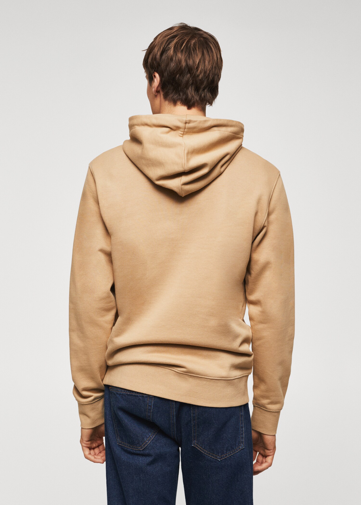 Basic light hooded sweatshirt - Reverse of the article