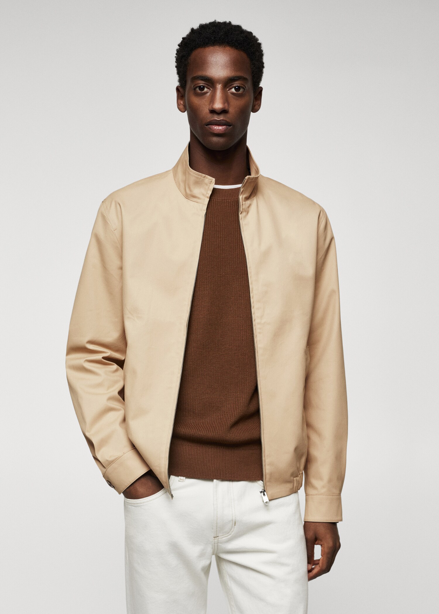 Veste bomber coton - Plan moyen