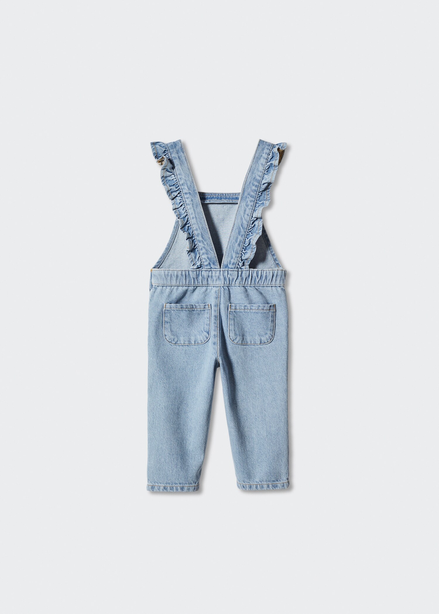 Frills denim dungarees - Details of the article 8