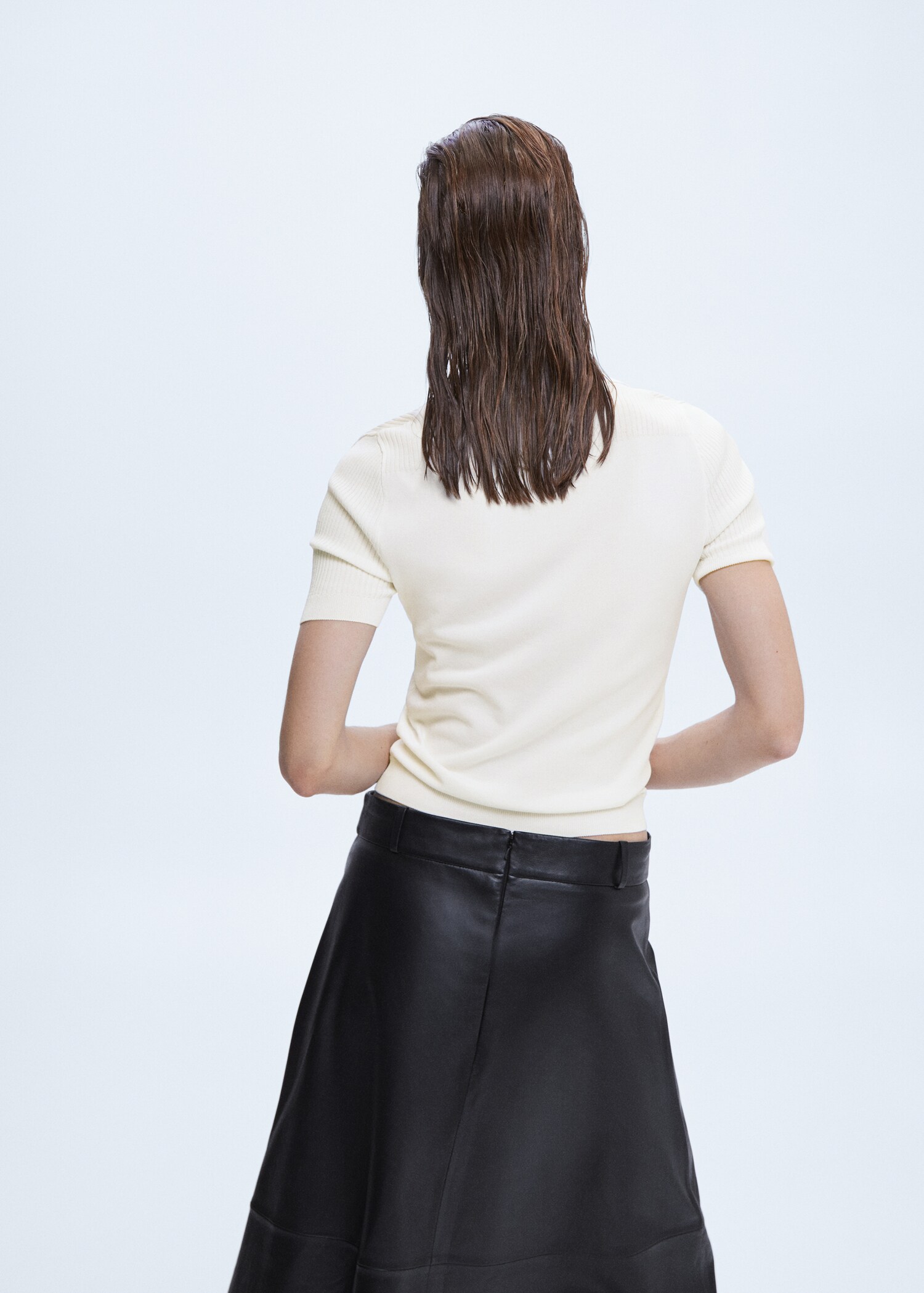 Polo style sweater - Reverse of the article