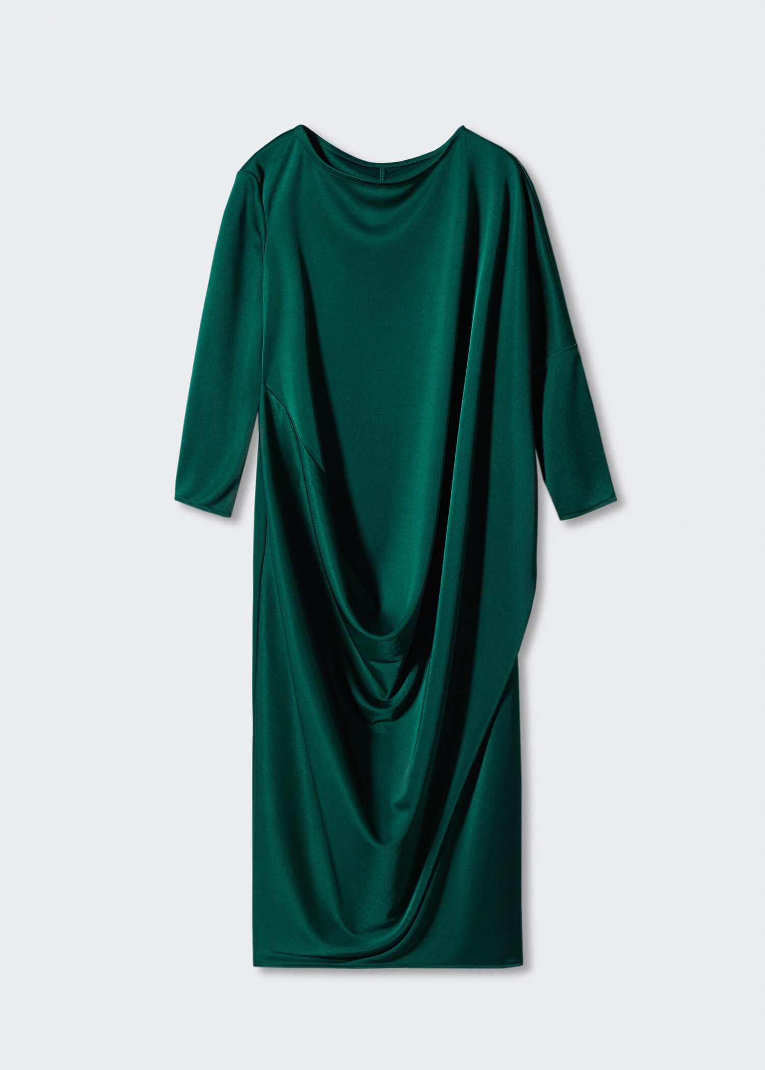 Rochie satinată drapată - Articol fără model