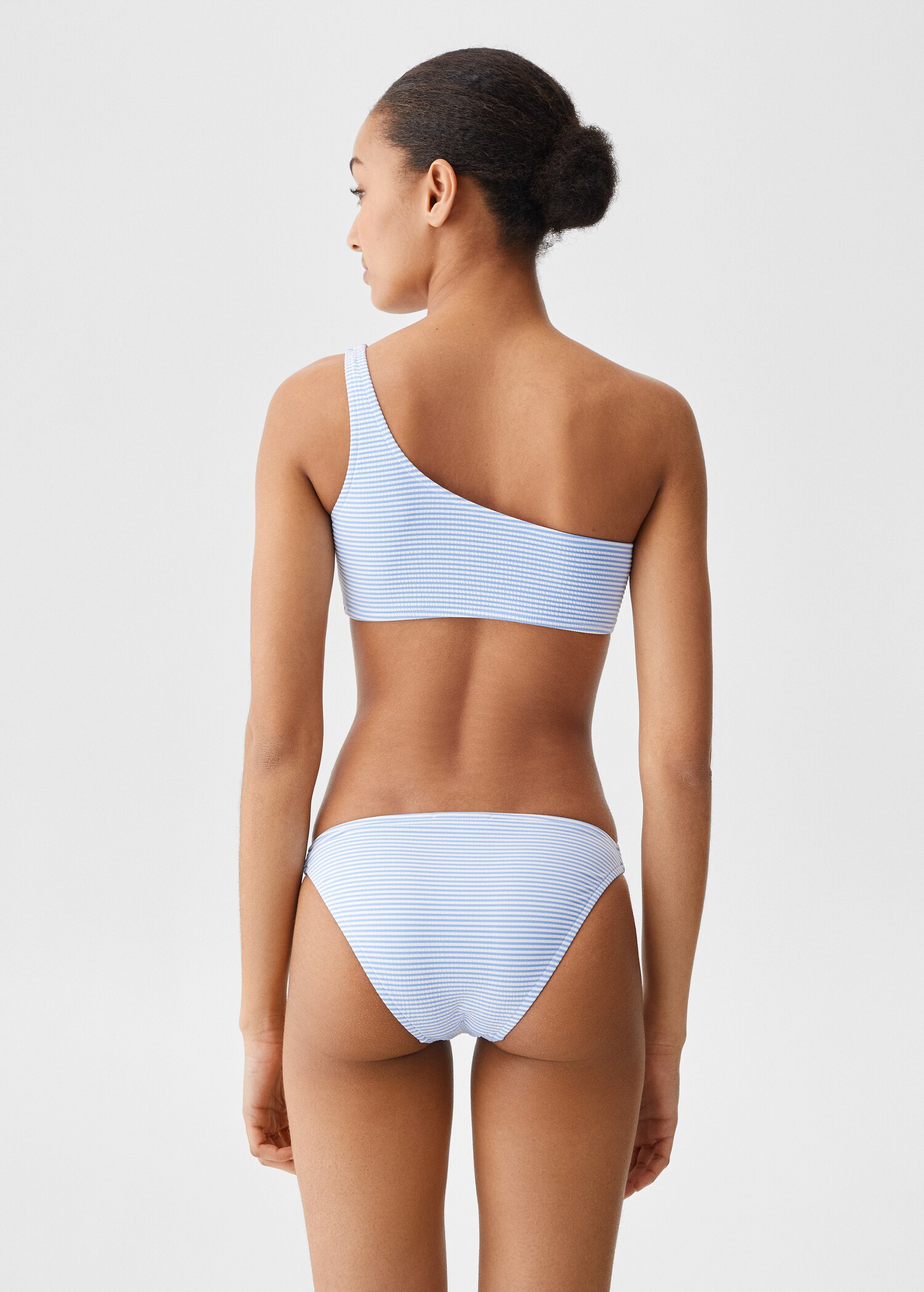 Striped asymmetrical bikini - Reverse of the article