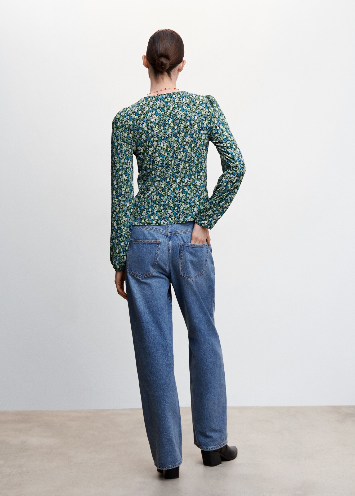 Blouse col en V - Verso de l’article