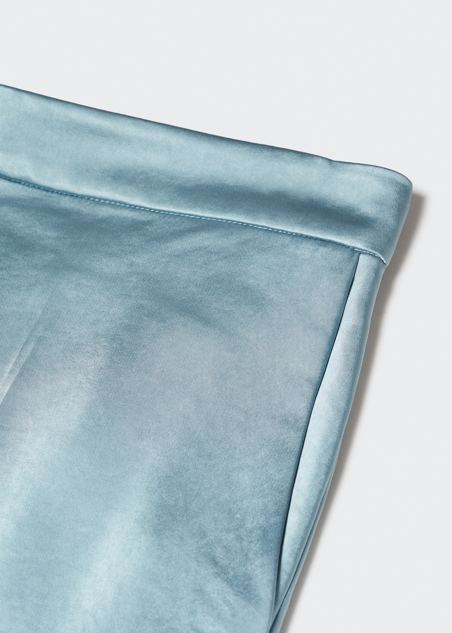 Satin trousers with elastic waist - Details of the article 8