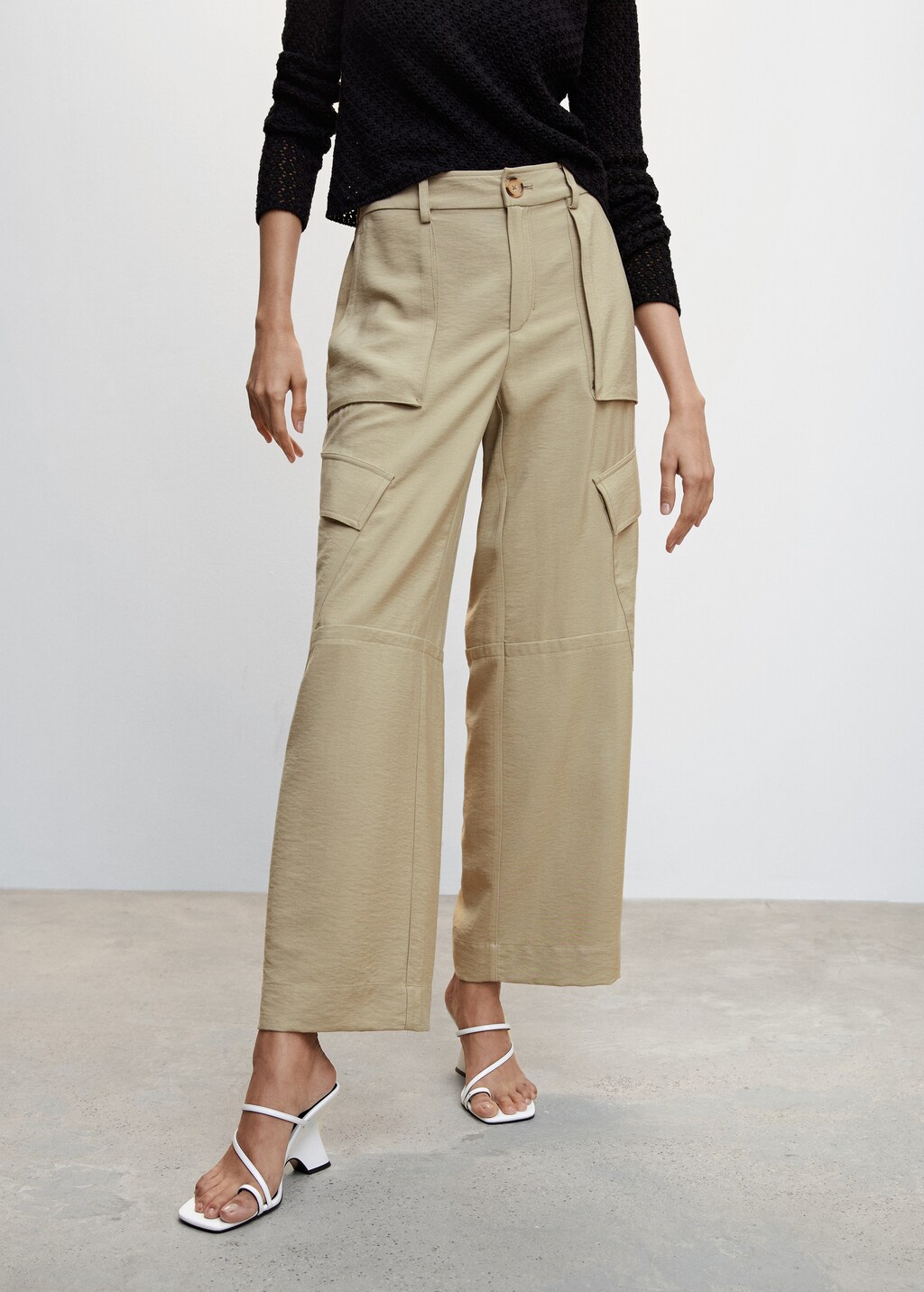 Pantalon cargo femme mango hotsell