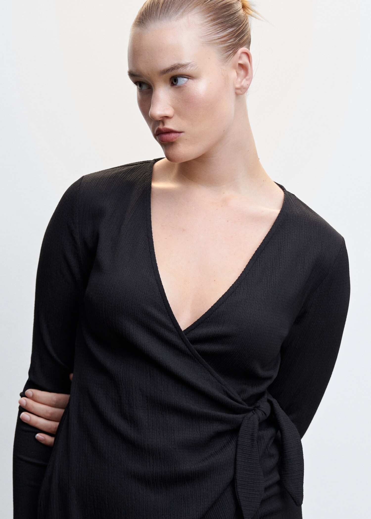 Vestido cruzado lazo - Detalle del artículo 4