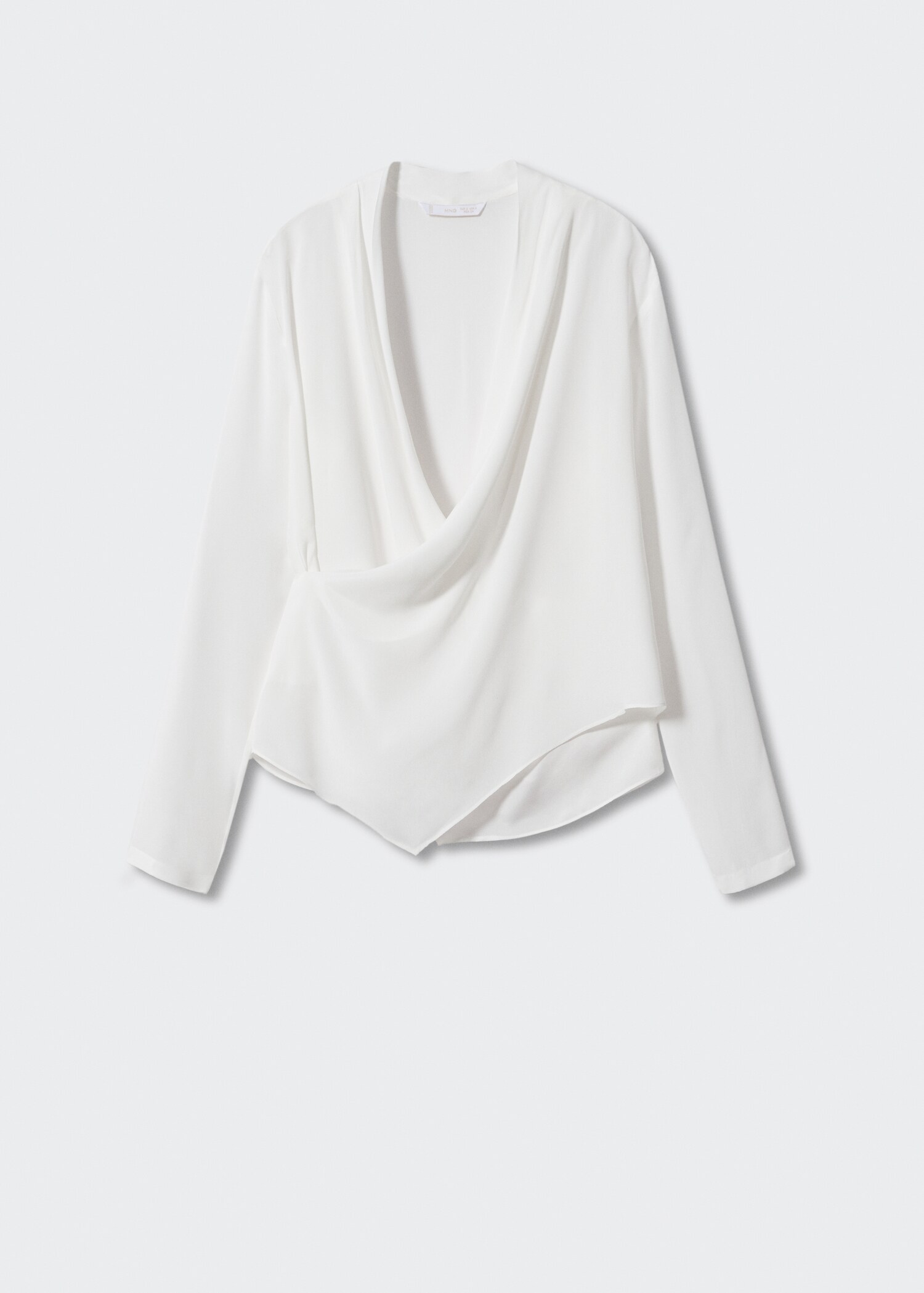Draped crossover neckline blouse - Article without model