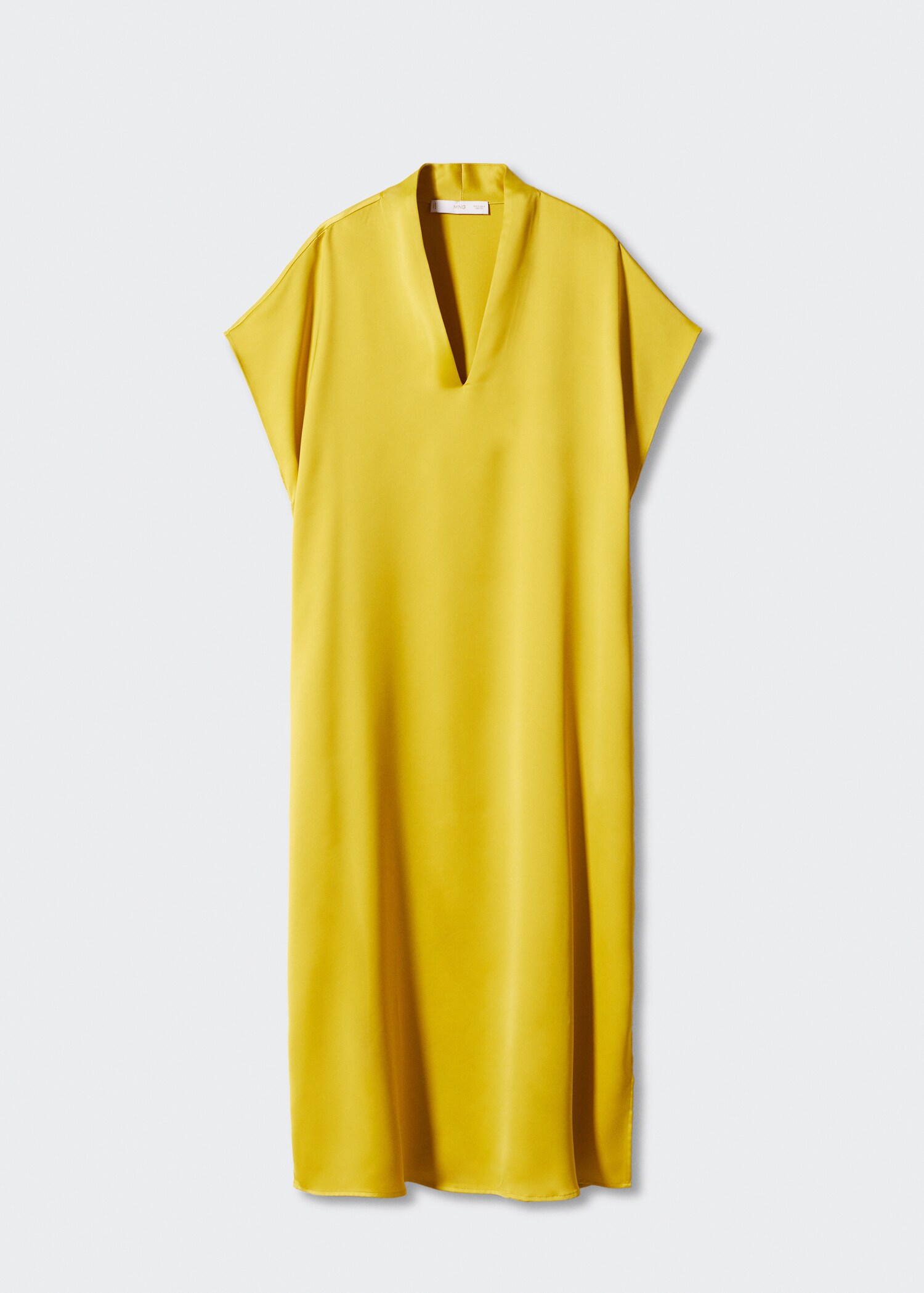 Side-slit satin dress - Article without model