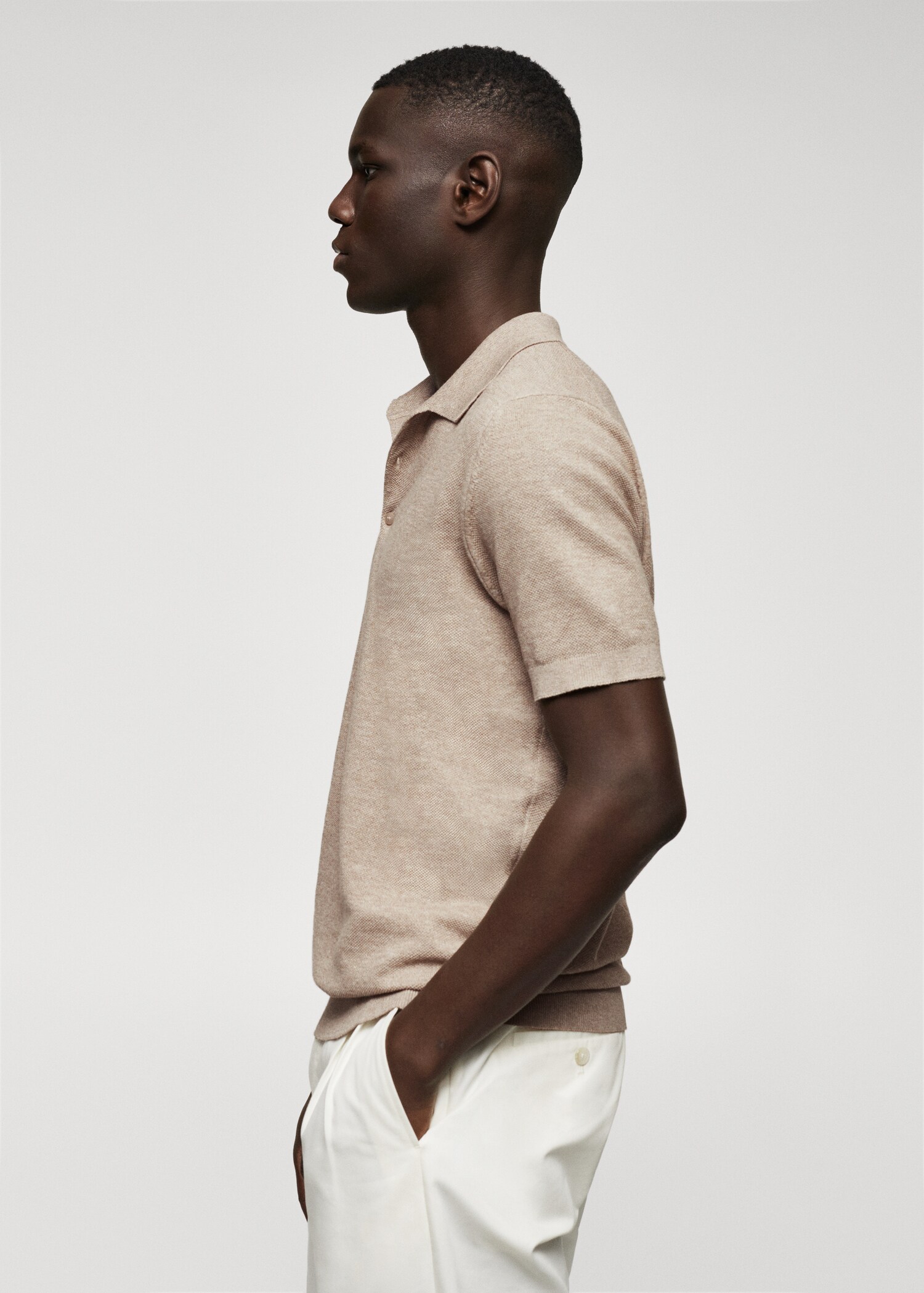 Strick-Poloshirt aus Baumwolle - Detail des Artikels 6