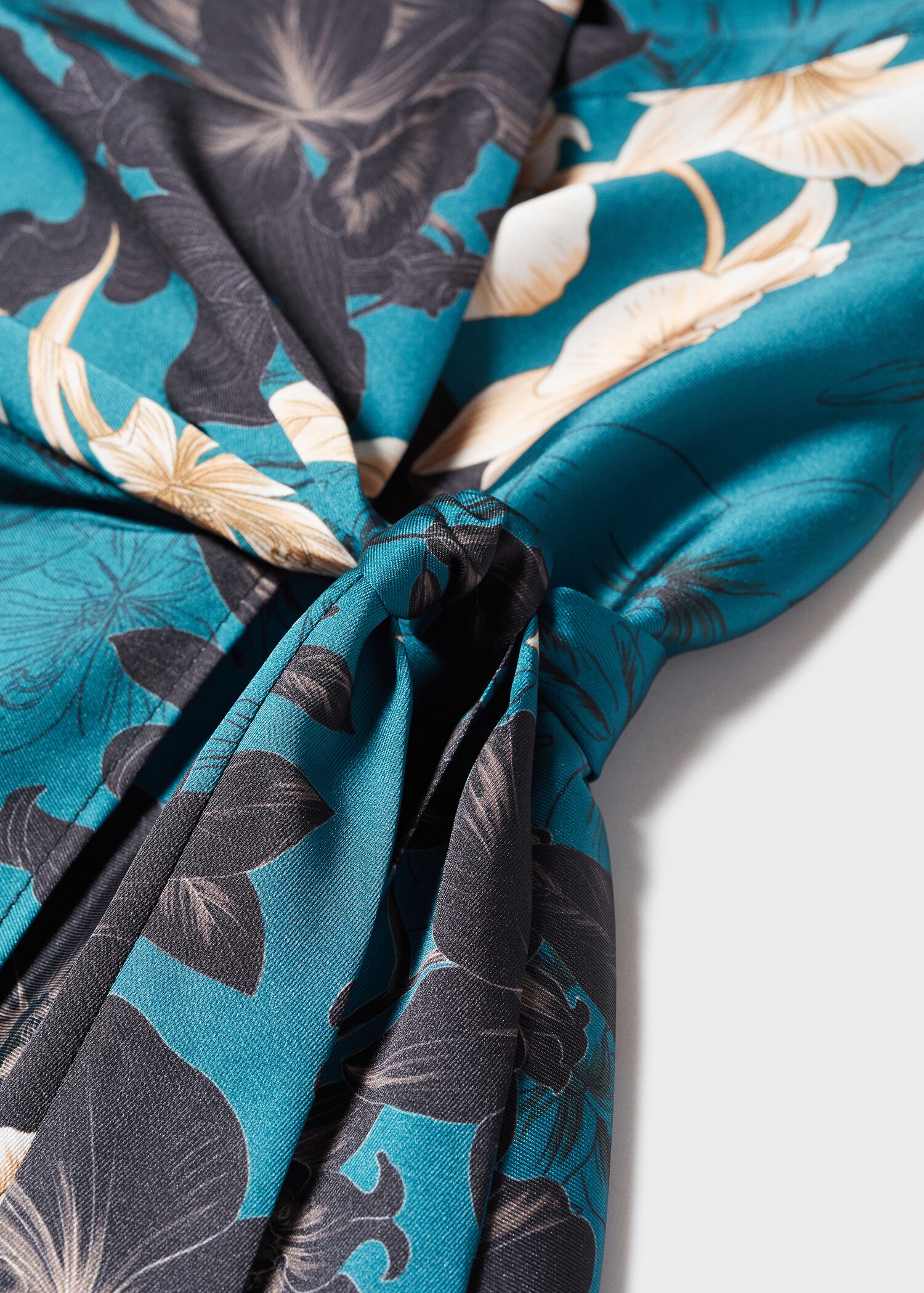 Floral print kimono dress - Details of the article 8