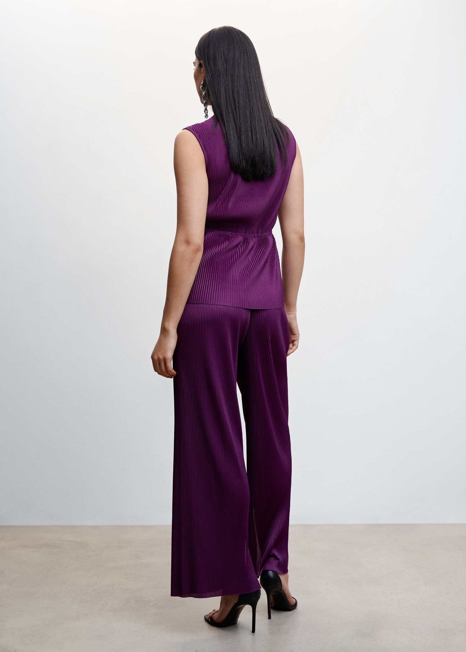 Pantalon palazzo plissé - Verso de l’article