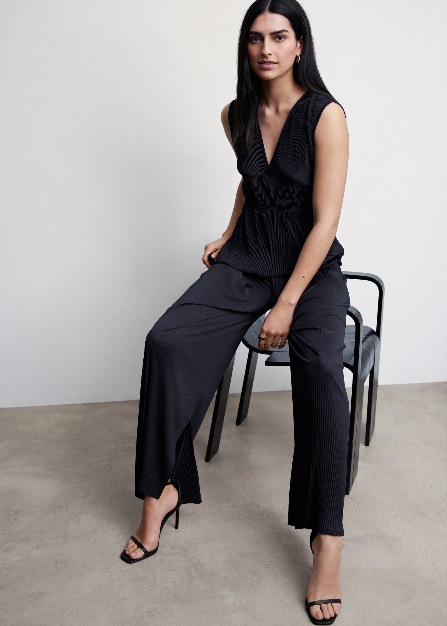 Pantalon palazzo plissé - Détail de l'article 2