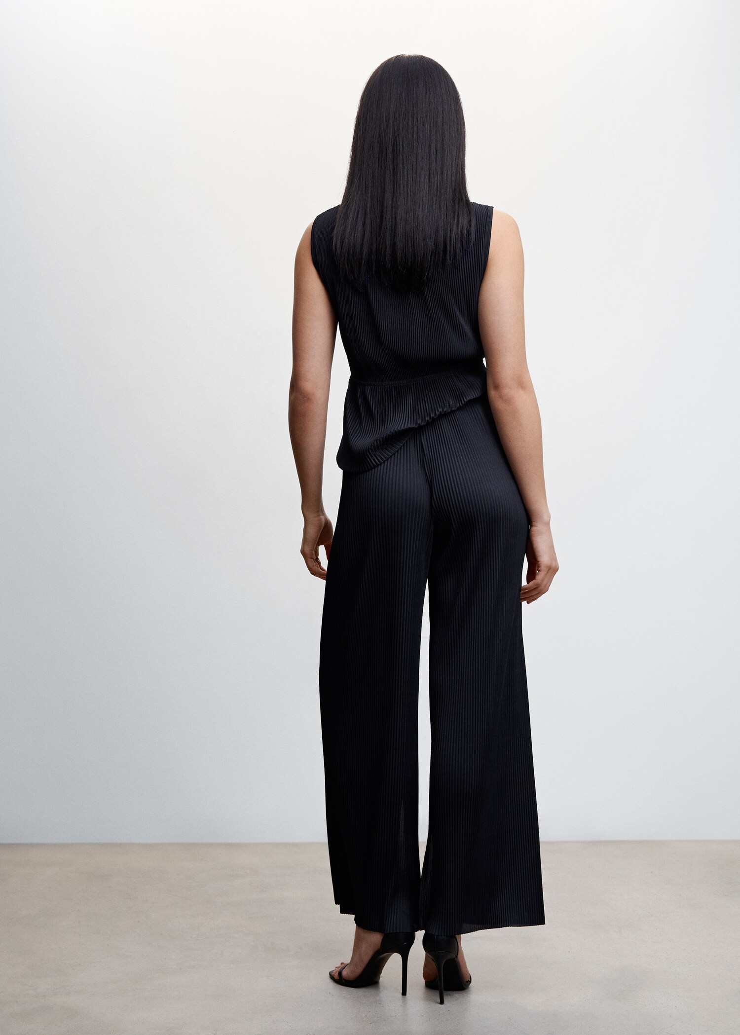 Pantalon palazzo plissé - Verso de l’article