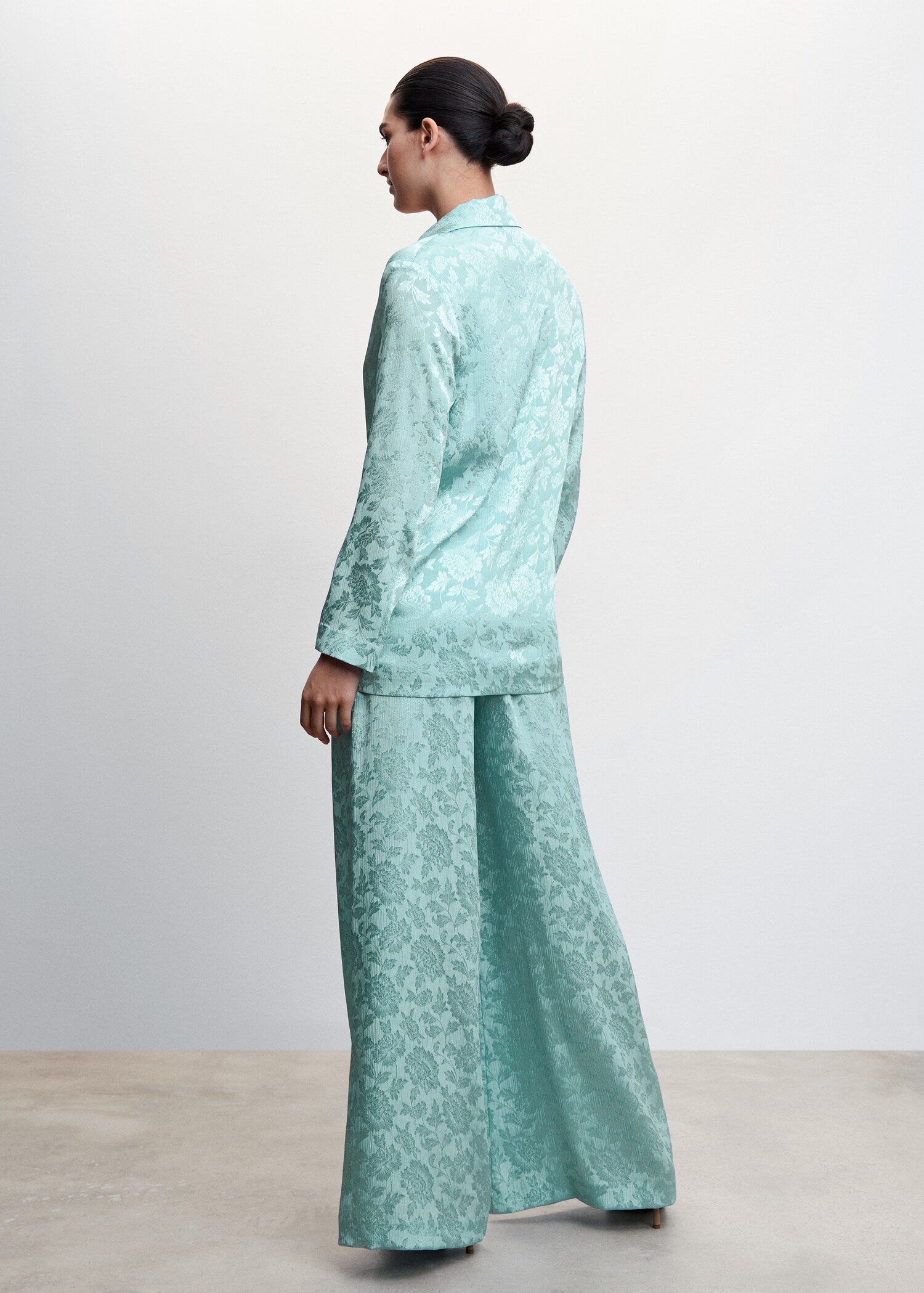 Pantalón traje jacquard - Reverso del artículo