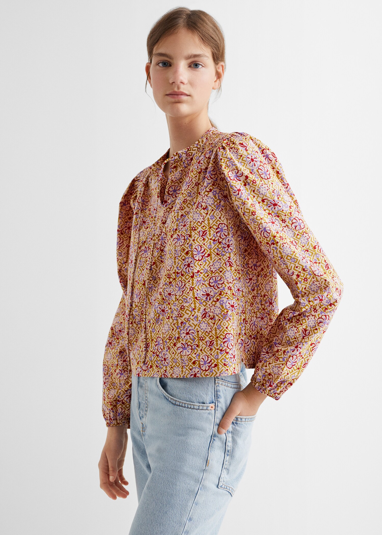 Blusa estampada - Plano medio