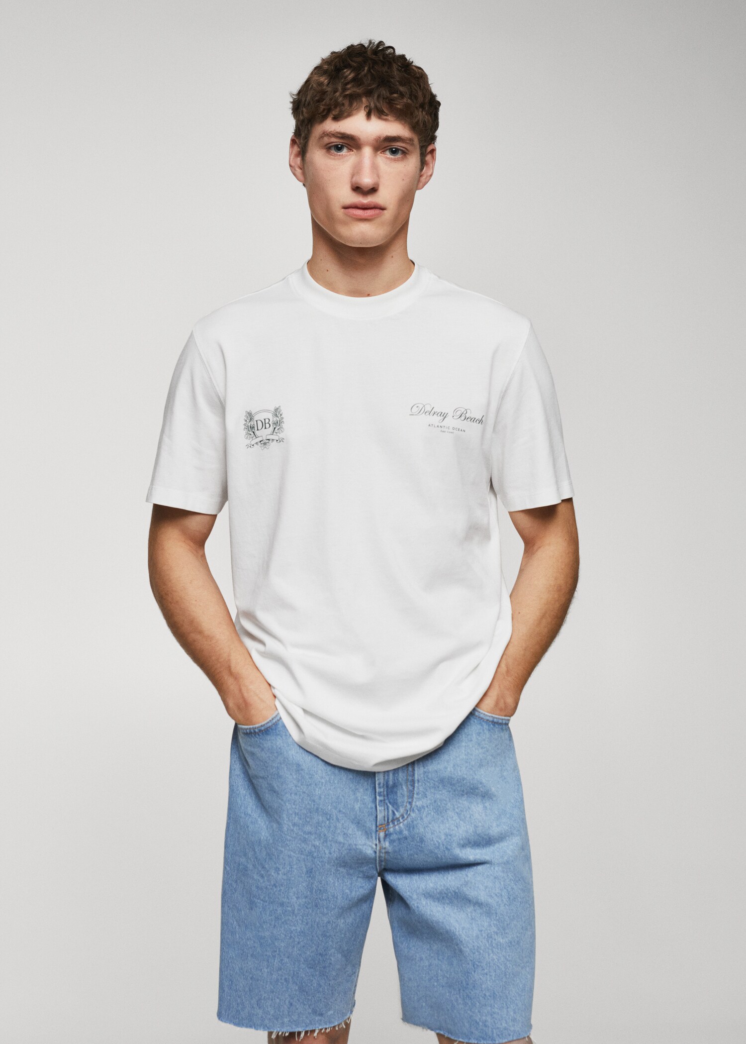 100% cotton t-shirt text - Medium plane