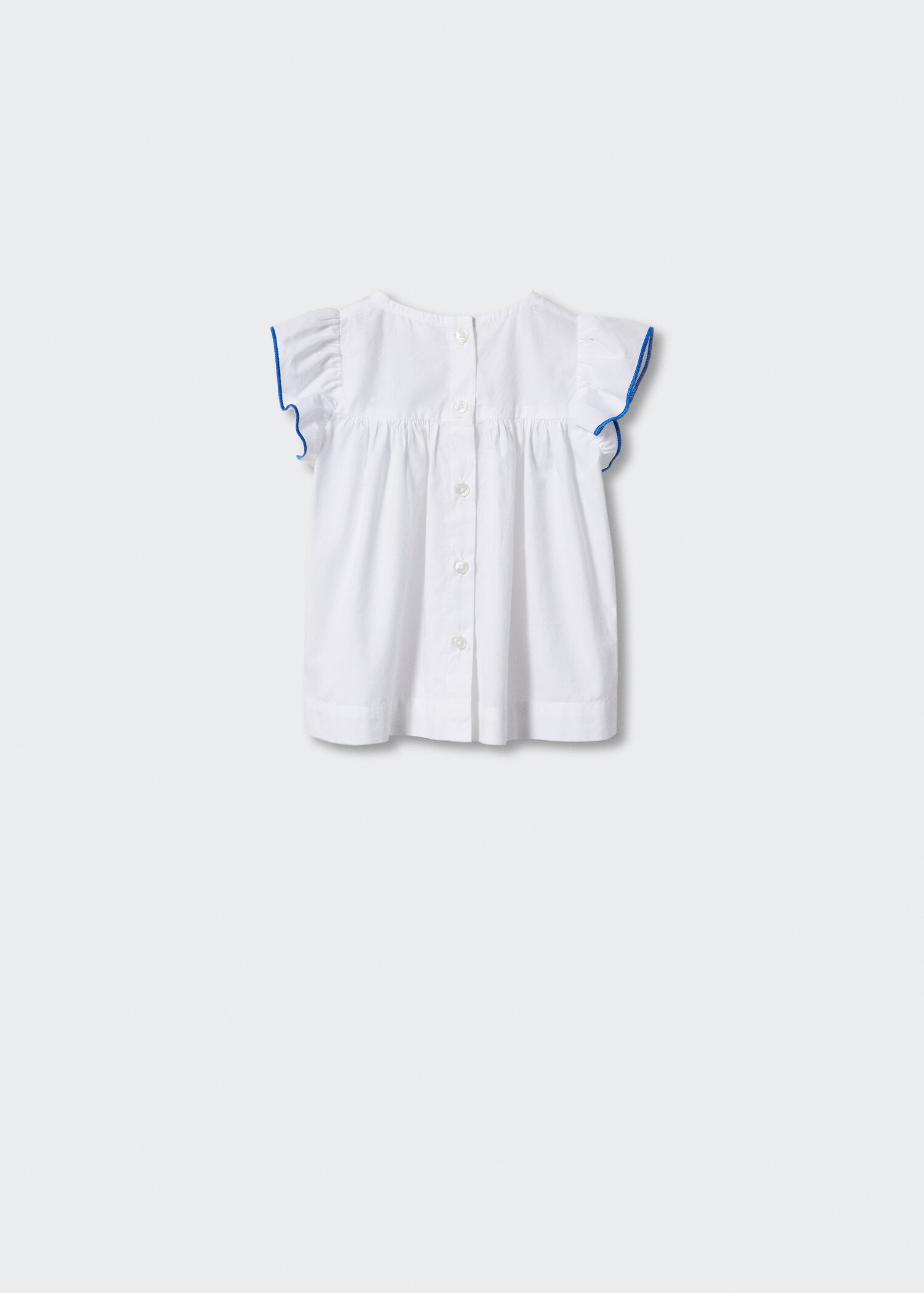 Ruffled sleeve blouse - Reverse of the article