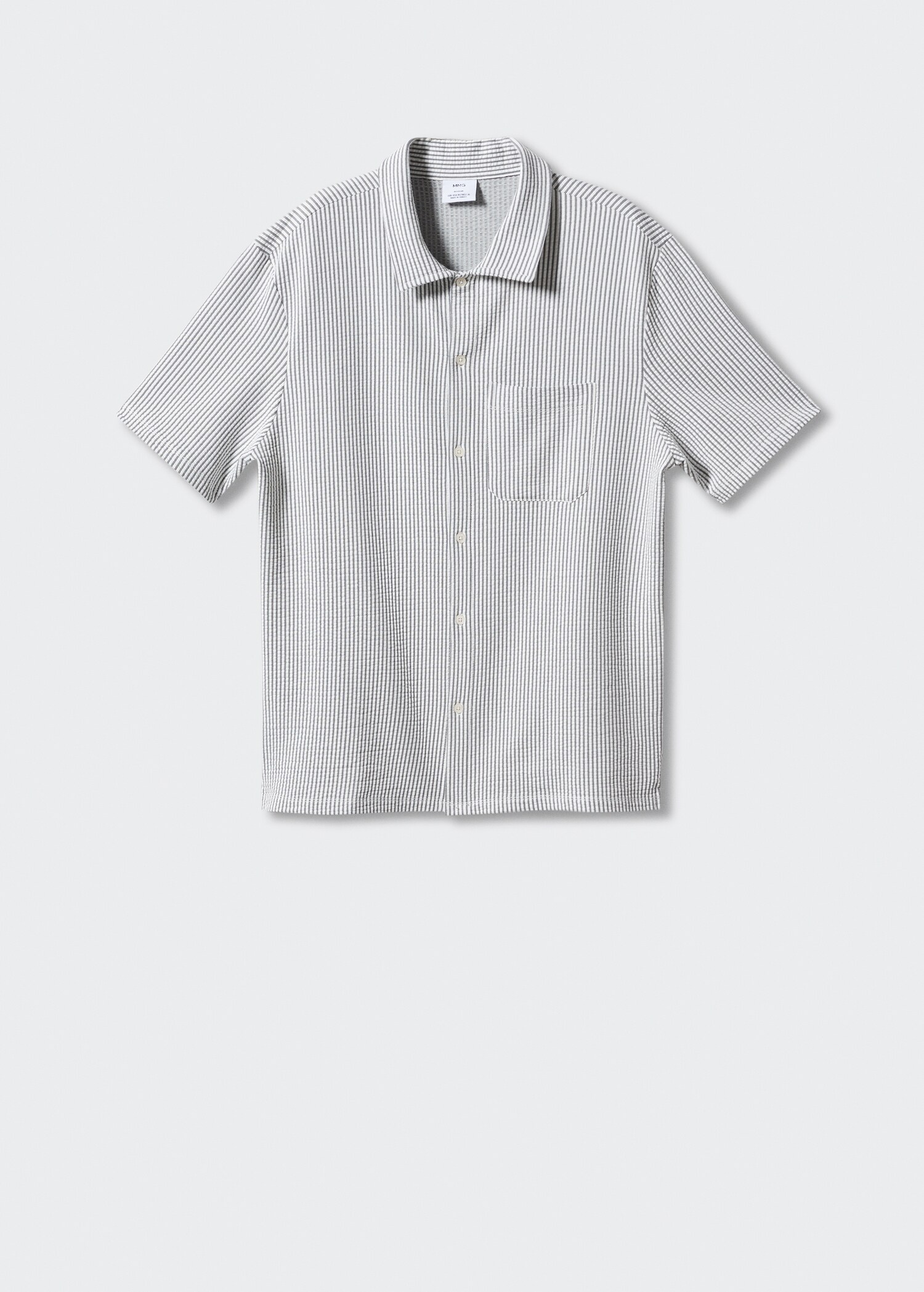 Camisa algodón seersucker mil rayas - Artículo sin modelo